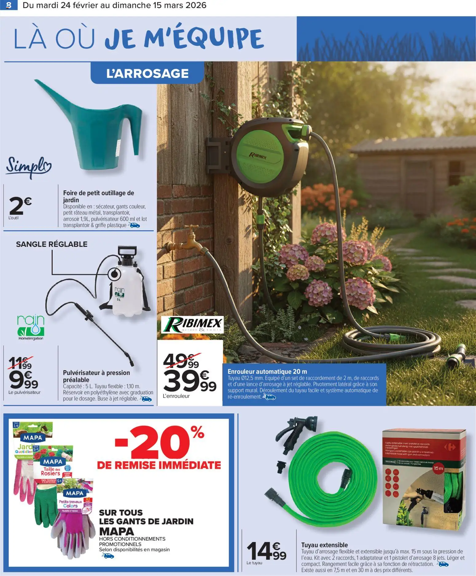 {H1} | Page: 10 | Produits: Tuyau, Rateau, Arrosoir, Gants