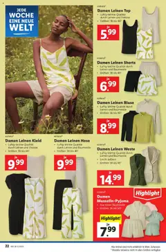 Lidl Flugblatt gültig ab 10.07.2025 | Seite: 24 | Produkte: Bluse, Weste, Hose, Kleid