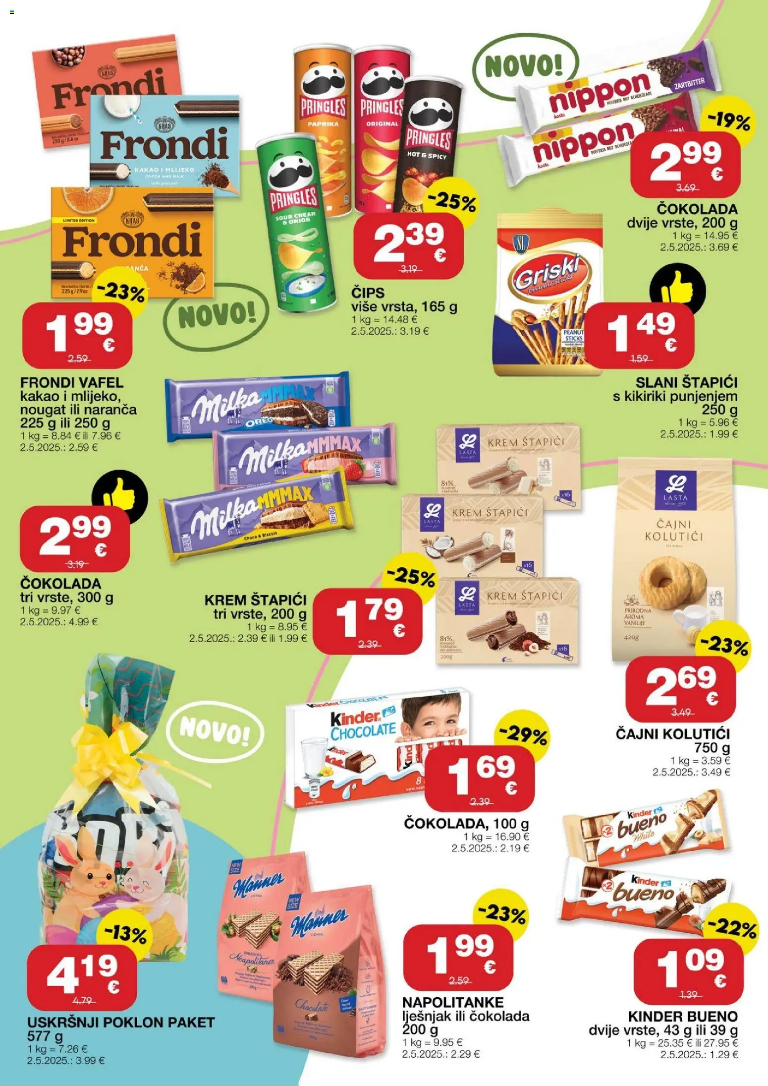 Stanić Diskont katalog | vrijedi od 19.03.2026 | Stranica: 10 | Proizvodi: Mlijeko, Čokolada, Paprika, Čips