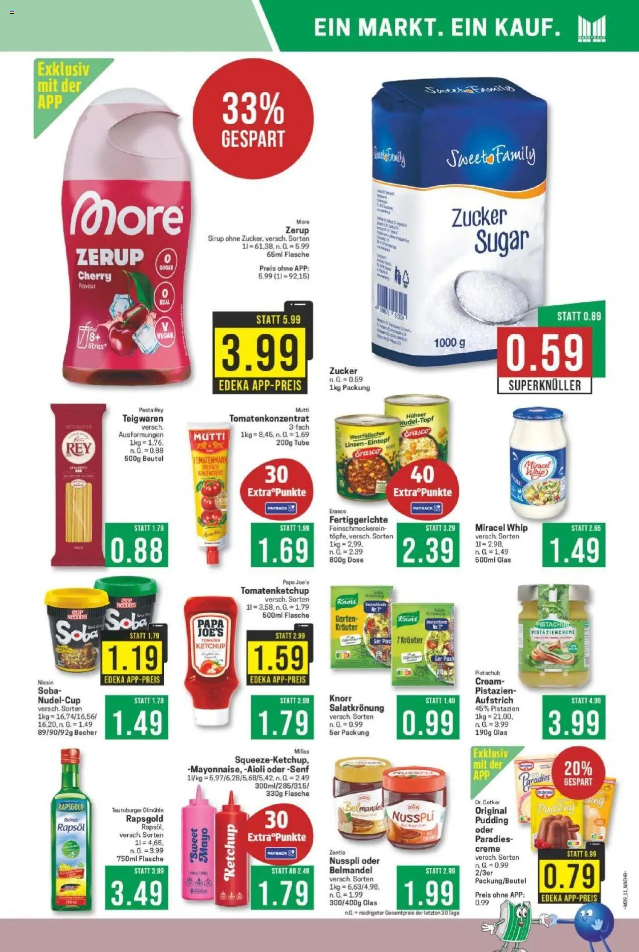 Marktkauf Prospekt 	 – gültig ab 22.09.2025 | Seite: 11 | Produkte: Sirup, Pistazien, Zucker, Ketchup