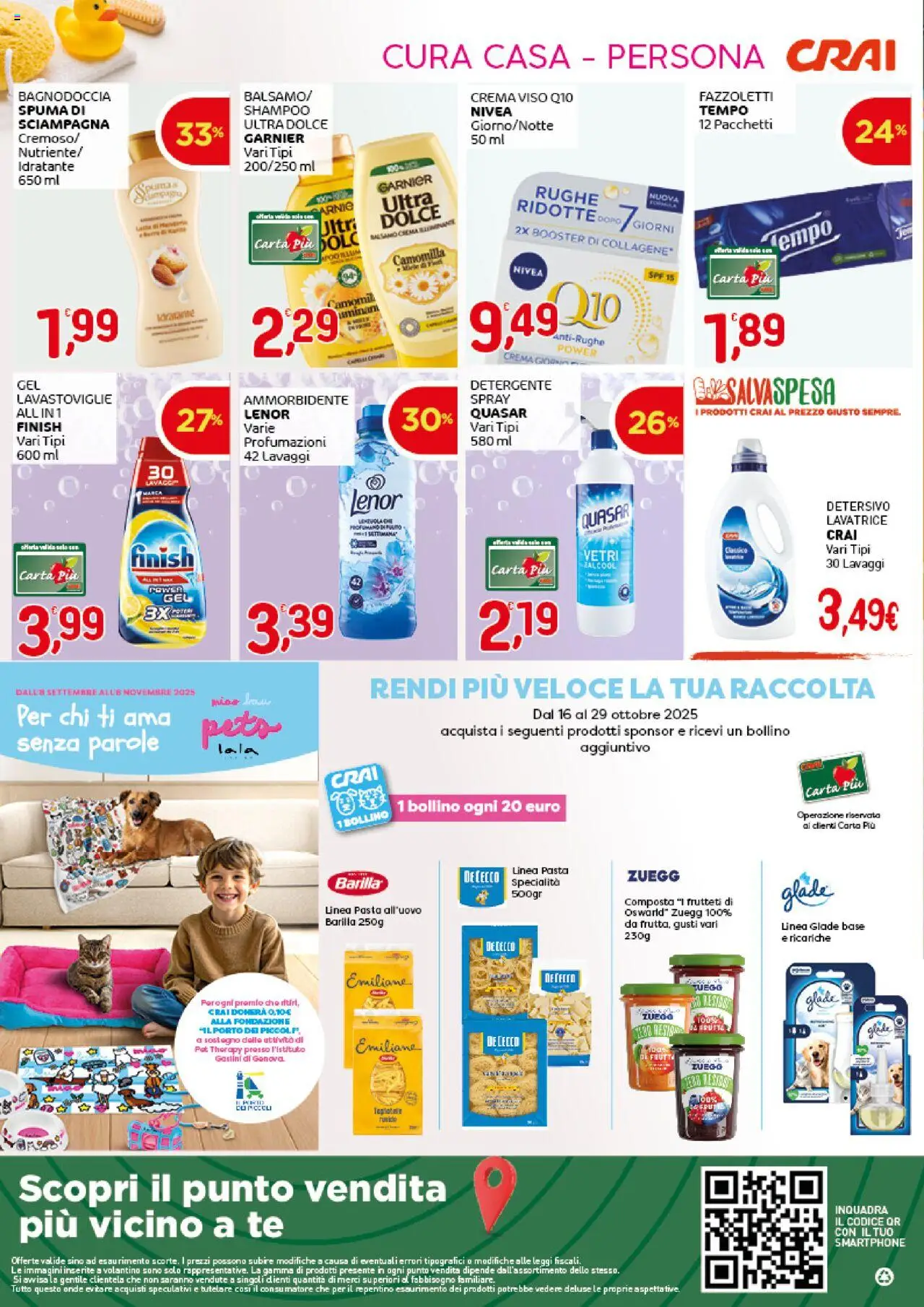 Volantino CRAI del 16.10.2025 | Pagina: 8 | Prodotti: Ammorbidente, Tè, Crema viso, Smartphone