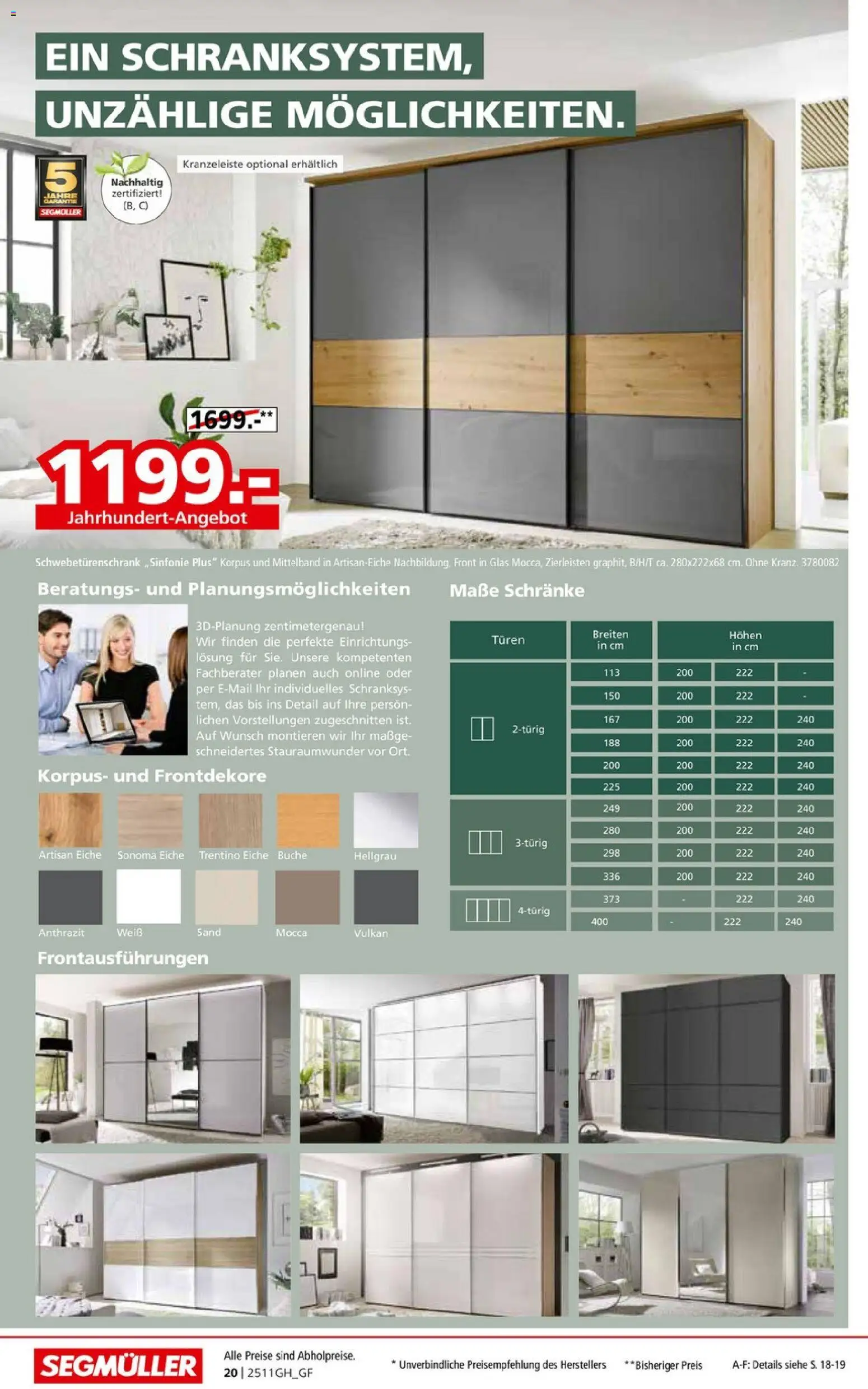 Segmüller Prospekt 	 – gültig ab 01.11.2025 | Seite: 30 | Produkte: Schwebetürenschrank