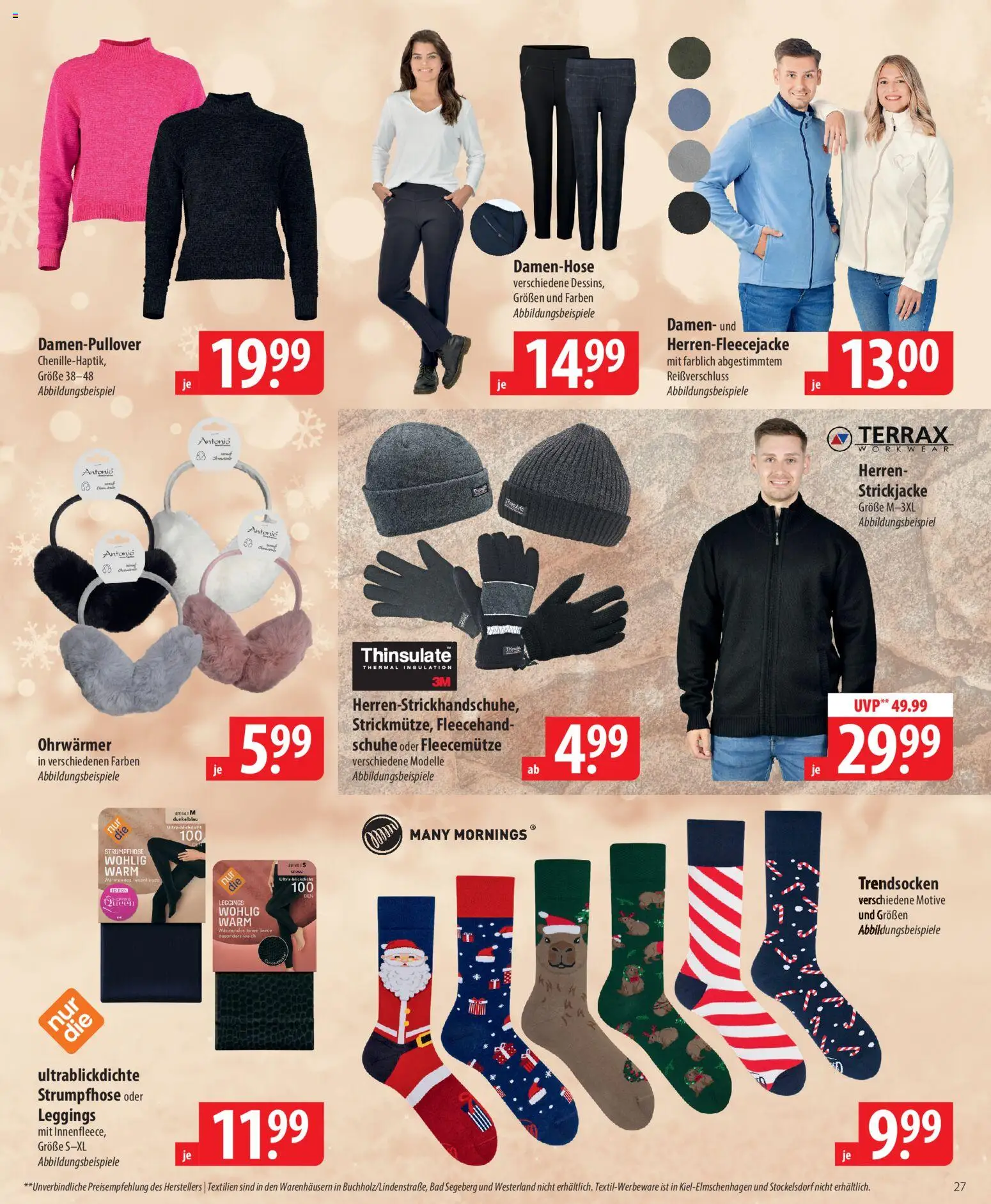 Famila Prospekt 	 – gültig ab 01.12.2025 | Seite: 27 | Produkte: Bad, Leggings, Strickjacke, Strumpfhose