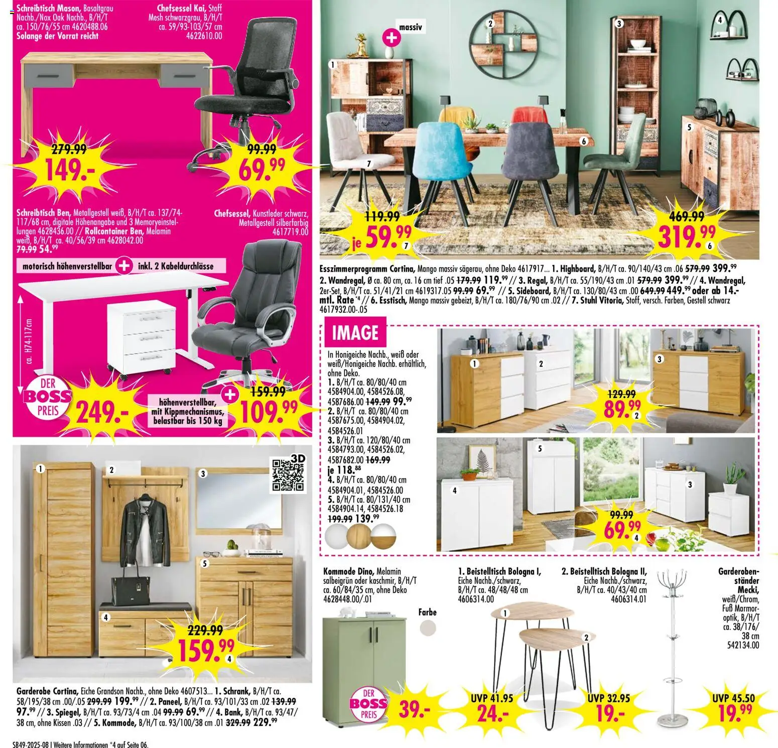 SB Möbel Boss Prospekt Neunkirchen – gültig ab 28.11.2025 | Seite: 8 | Produkte: Beistelltisch, Kissen, Kommode, Rollcontainer