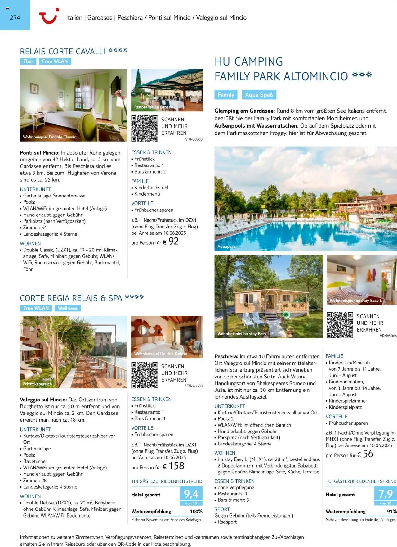 Aida - Urlaub mit eigener Anreise 2025/26 – gültig ab 01.11.2024 | Seite: 274 | Produkte: Ristorante, Babybett, Föhn, Bademantel