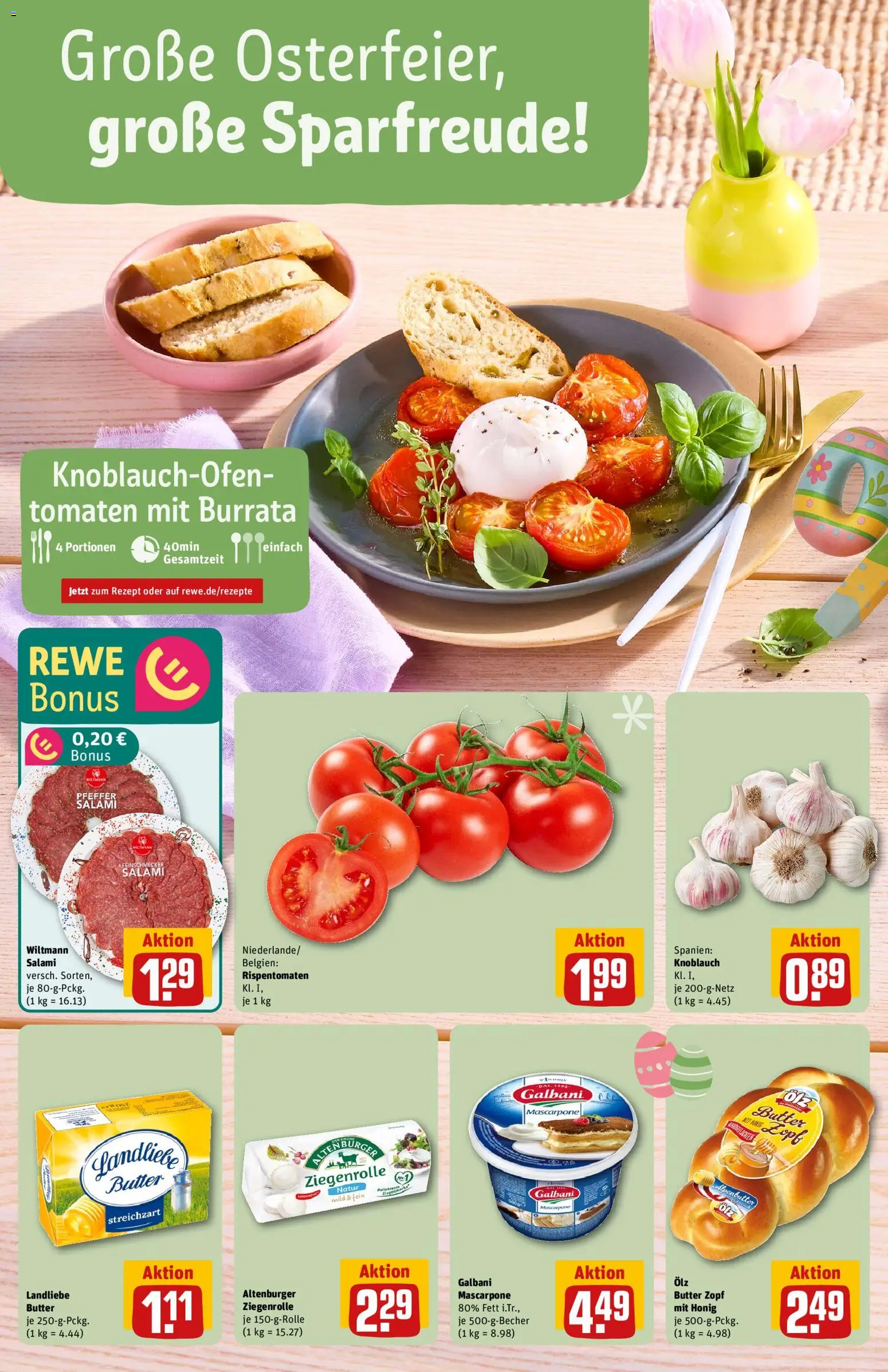 Rewe ihr Kaufpark Prospekt 	 – gültig ab 30.03.2026 | Seite: 14 | Produkte: Mascarpone, Tomaten, Burrata, Knoblauch