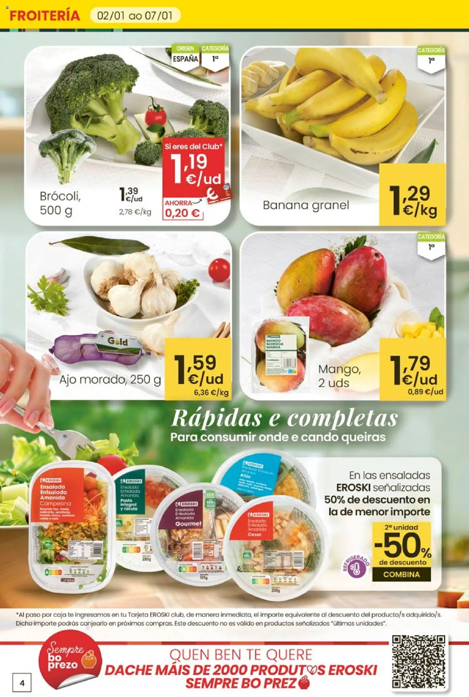 Eroski - Para un xaneiro máis lixeiro │ válido desde el 05.01.2026 | Página: 4 | Productos: Té, Ensalada, Caja