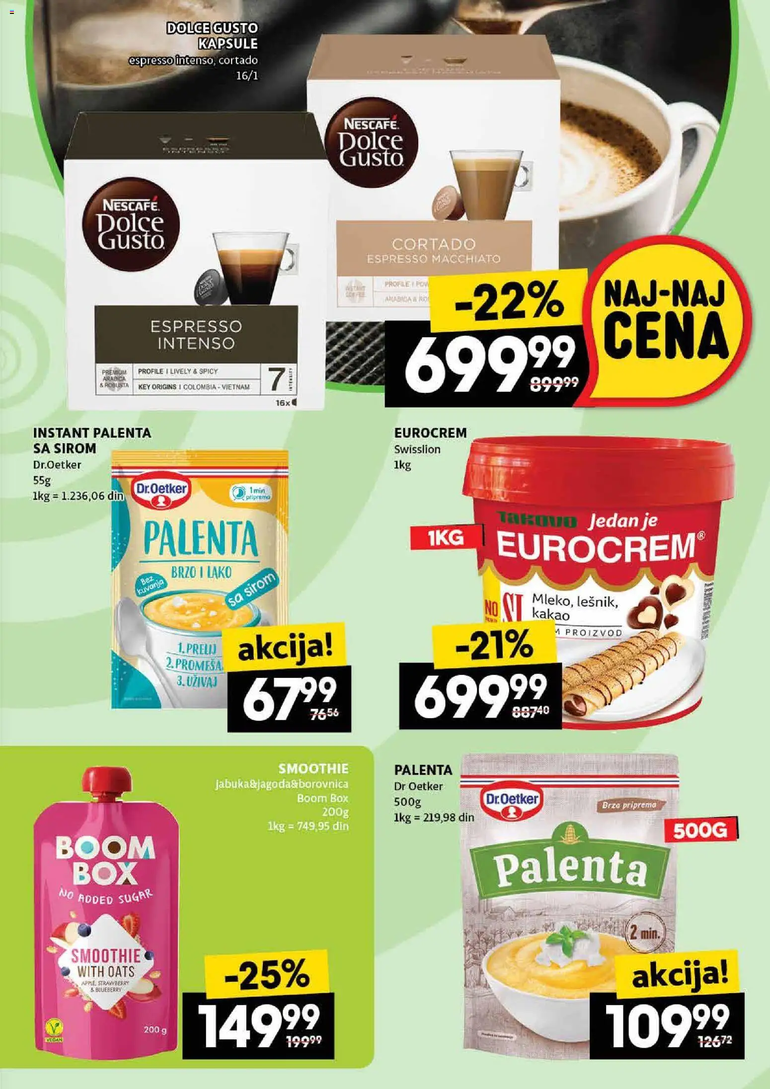 Idea katalog - važi od 27.11.2025 | Strana: 19 | Proizvode: Dolce Gusto, Kapsule, Palenta, Eurocrem