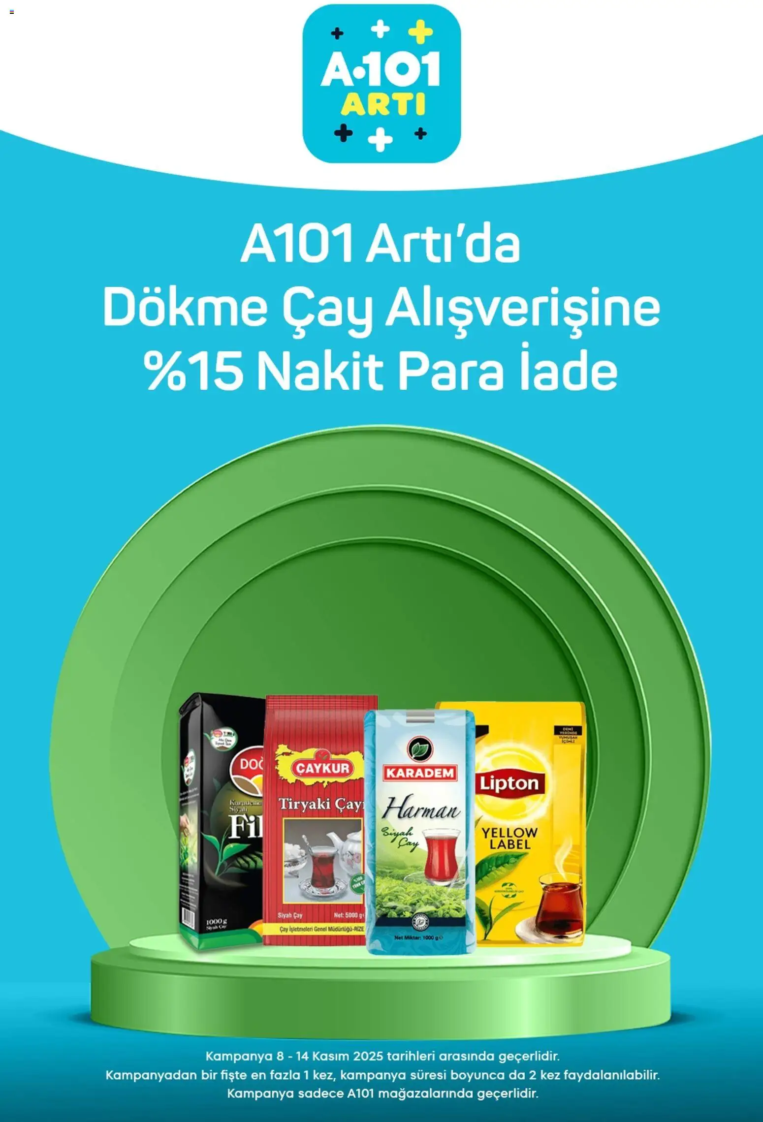 A101 Arti - 08.11.2025 tarihinden itibaren geçerlidir | Sayfa: 3 | Ürünler: Çay