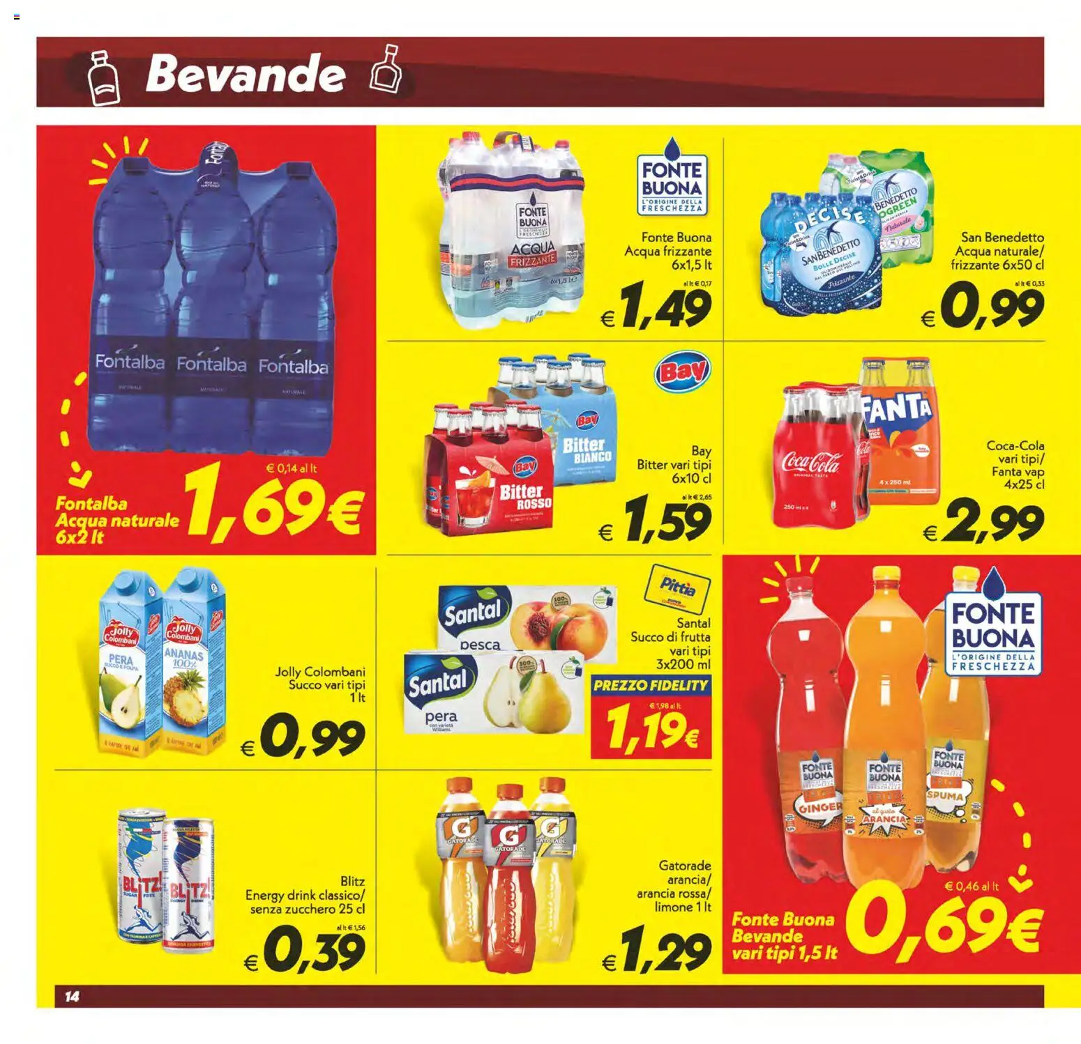 Volantino SuperConveniente del 24.10.2025 | Pagina: 14 | Prodotti: Frutta, Acqua naturale, Arancia, Succo di frutta