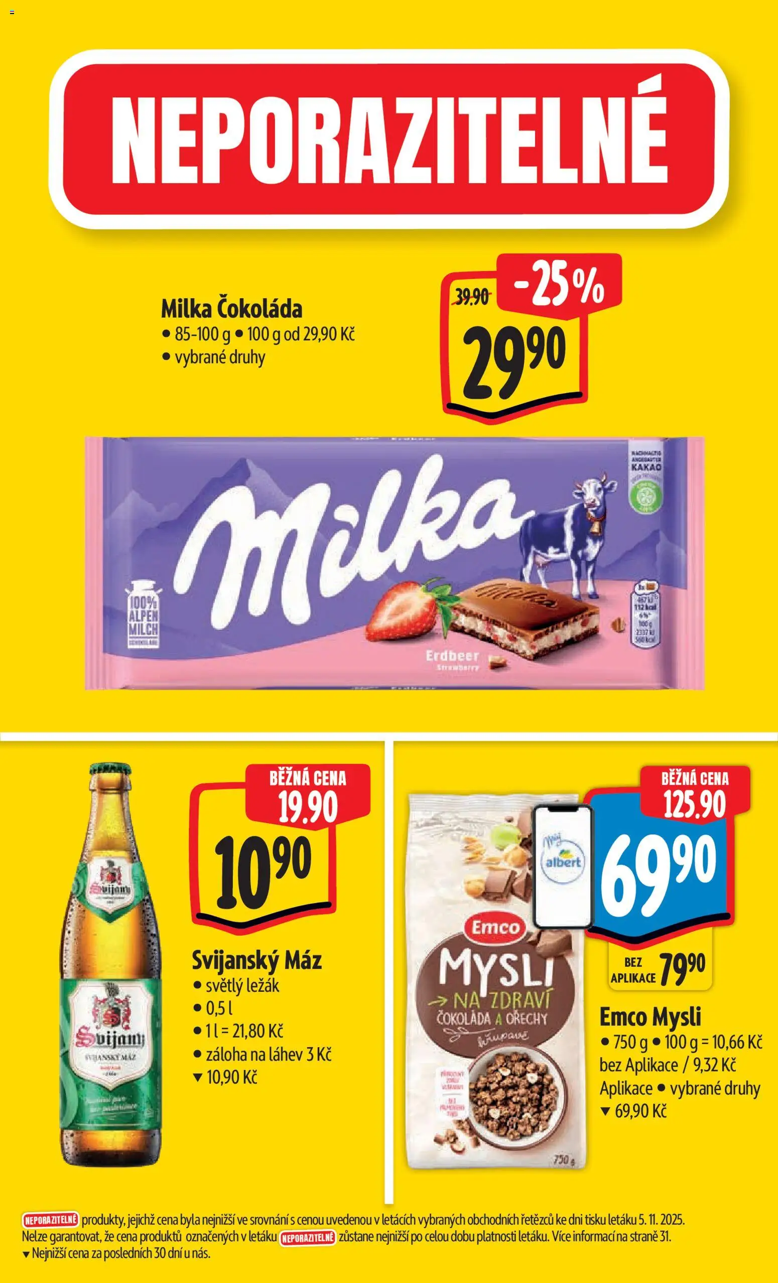 Albert Black Friday od 12.11.2025 | Strana: 5 | Produkty: Milka, Ořechy, Mysli, Láhev