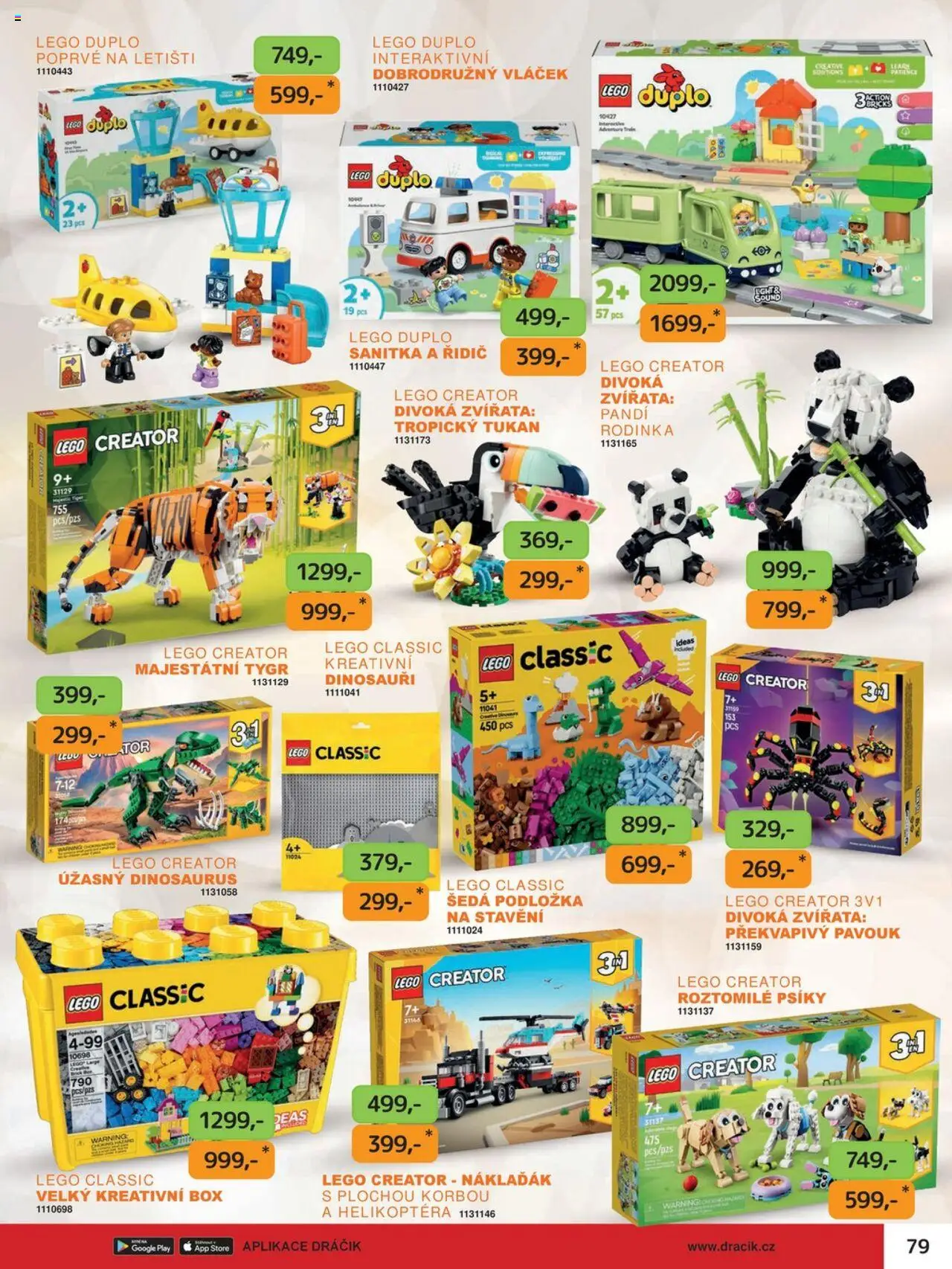 Dráčik leták od 03.10.2025 | Strana: 79 | Produkty: Dinosaurus, Box, LEGO, Lego duplo