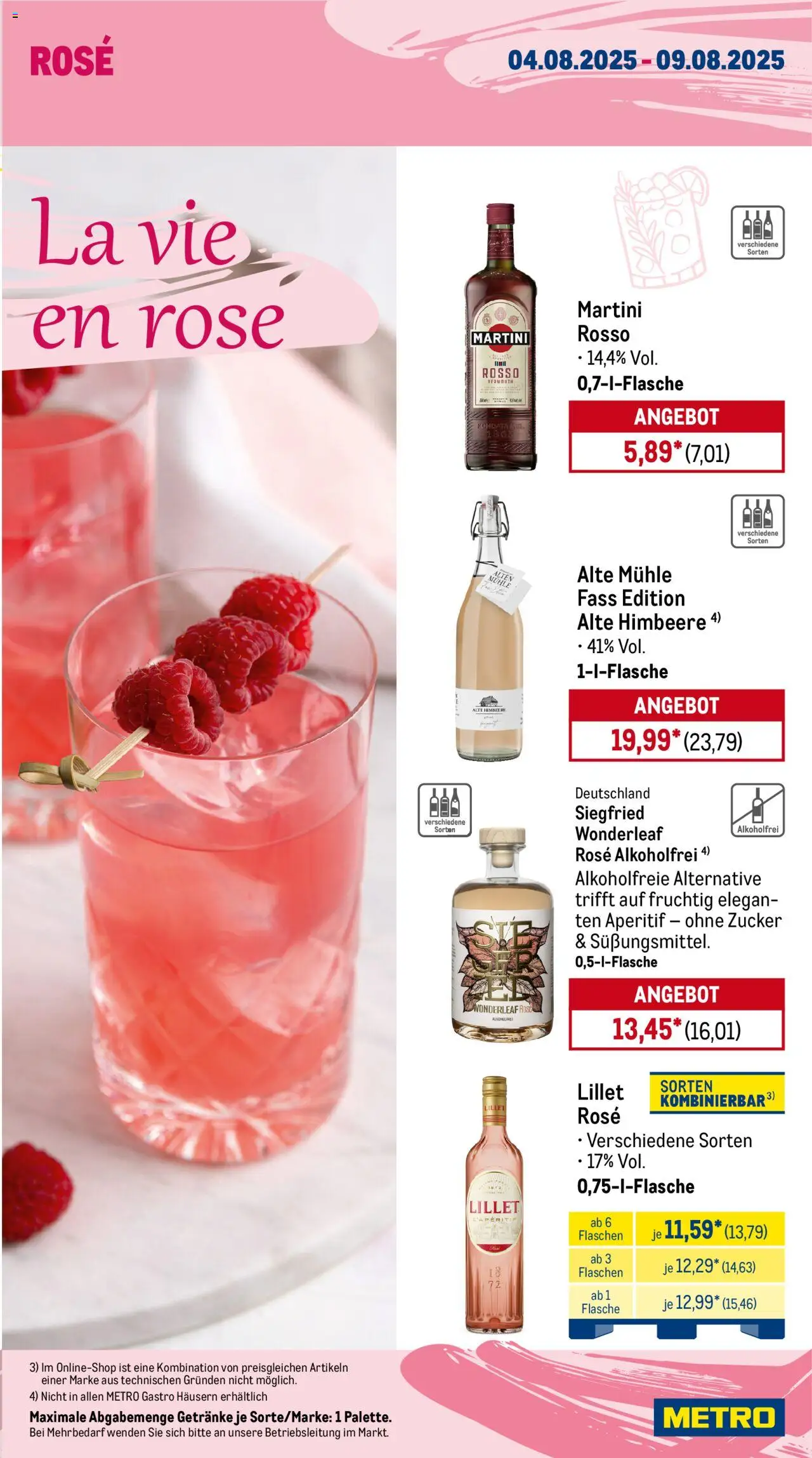 Metro Wochen-Angebote Gastro - gültig ab dem 04.08.2025 | Seite: 15 | Produkte: Mühle, Lillet, Zucker, Himbeere