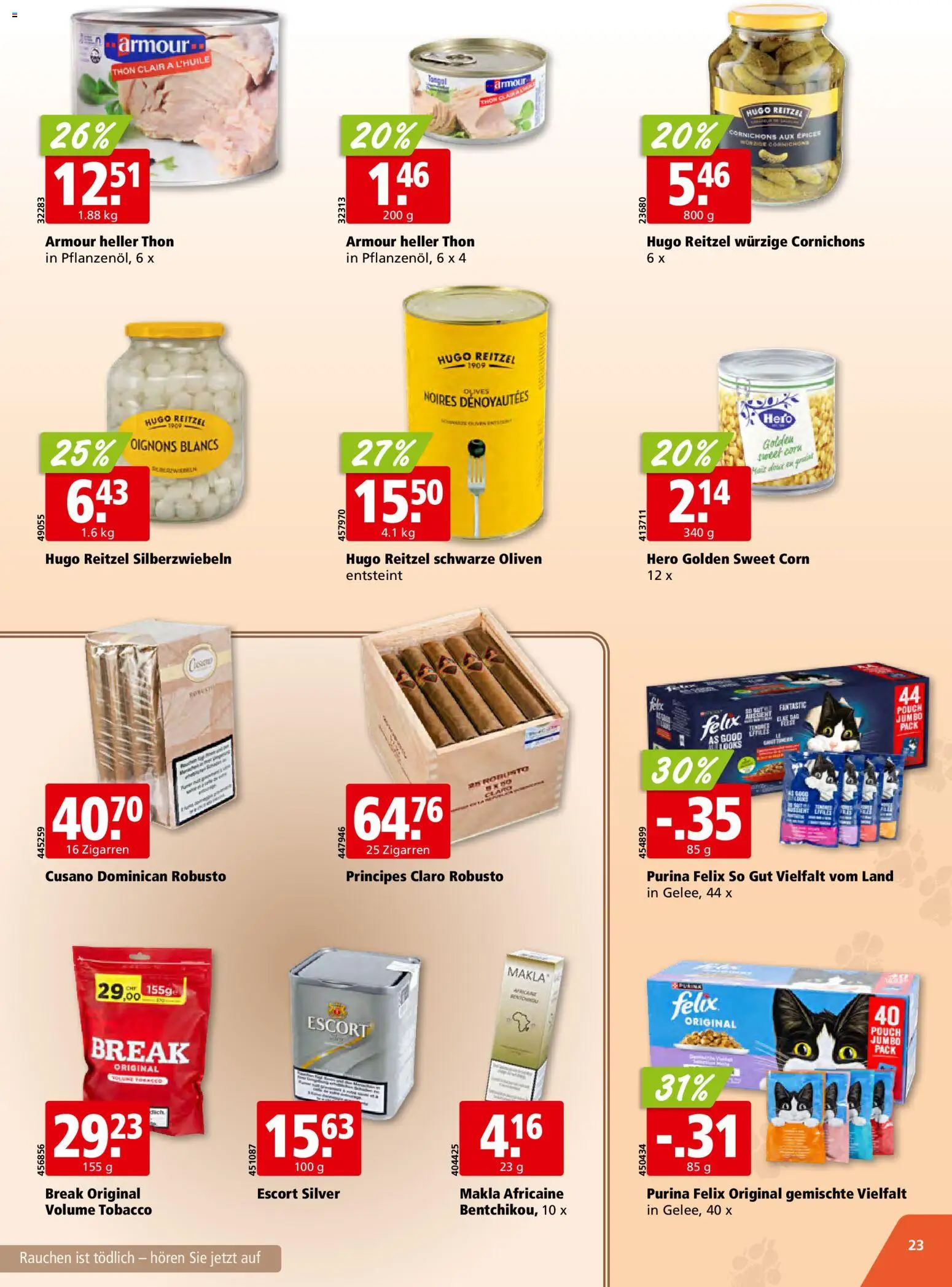 Aligro Aktionen Schlieren, Gossau SG, Frauenfeld, Rapperswil-Jona, Sargans, Bern, Brüttisellen, Pratteln, Emmen, Spreitenbach – gültig ab 26.01.2026 | Seite: 23