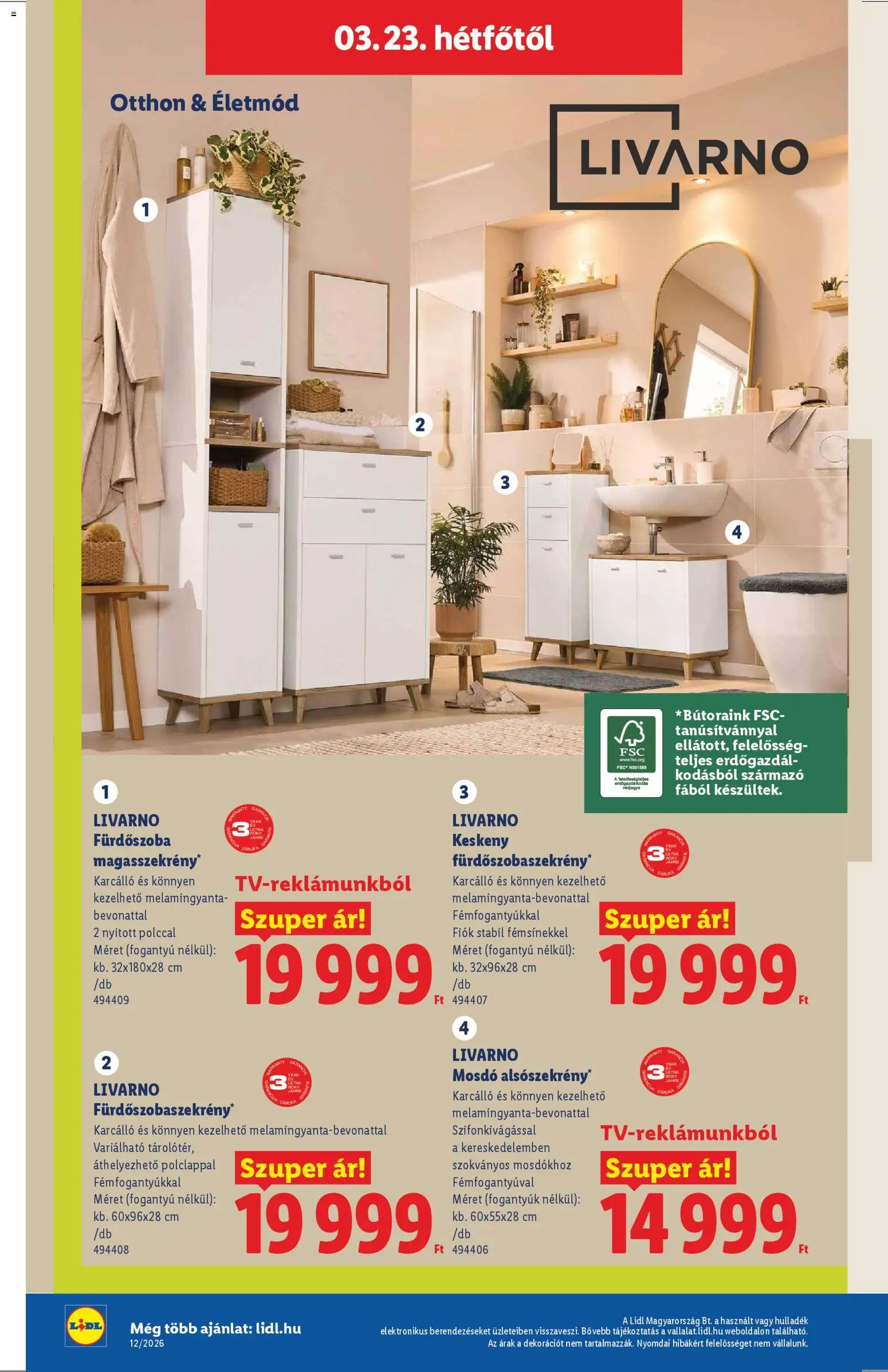 Lidl akciós ujság - amely érvényes a következő dátumtól: 19.03.2026 | Oldal: 38