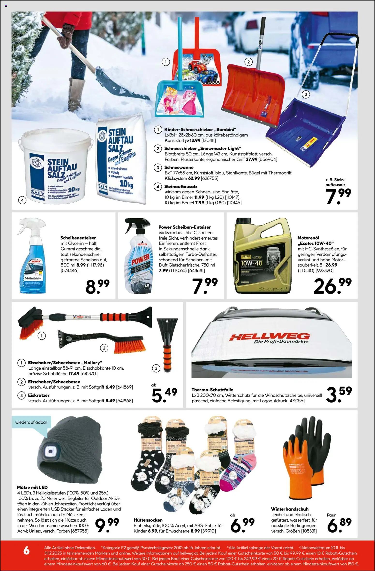 HELLWEG Flugblatt gültig ab 11.12.2025 | Seite: 6 | Produkte: Salz, USB, Waschmaschine, Duft