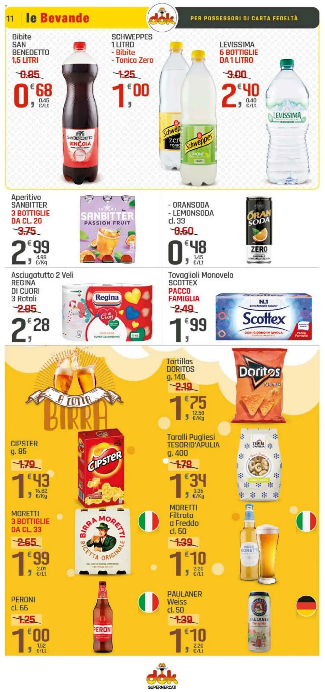 Volantino DOK del 21.08.2025 | Pagina: 11 | Prodotti: Limone, Tortillas, Bibite, Taralli