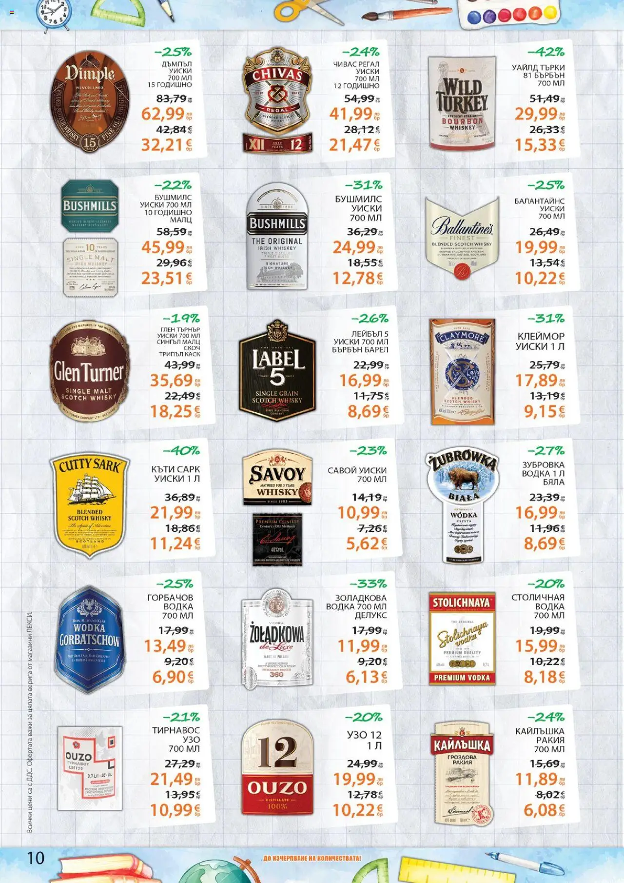  | Страница: 10 | Продукти: Водка, Уиски, Гроздова ракия, Ракия