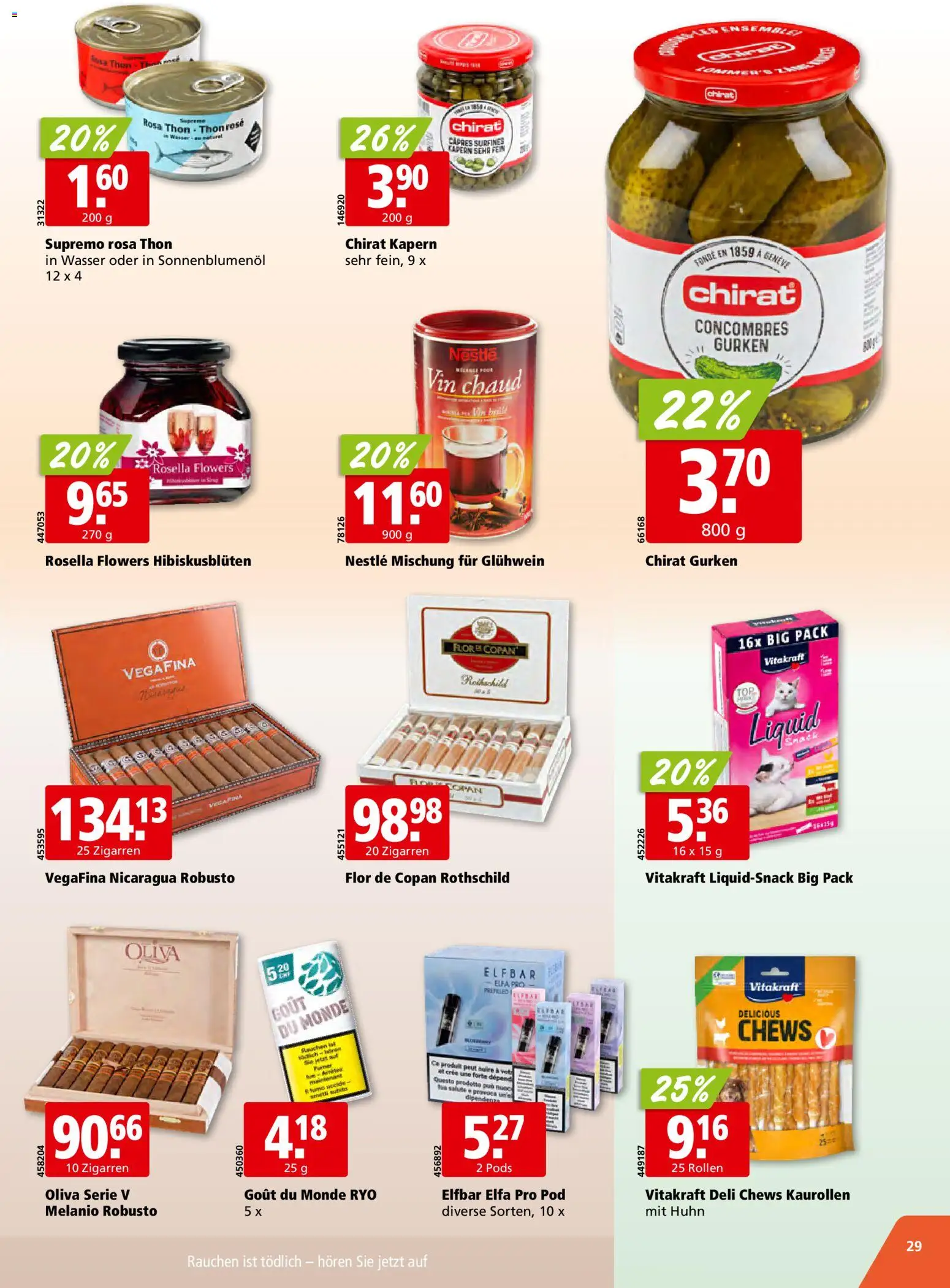 Aligro Aktionen Schlieren, Gossau SG, Frauenfeld, Rapperswil-Jona, Sargans, Bern, Brüttisellen, Pratteln, Emmen, Spreitenbach – gültig ab 15.12.2025 | Seite: 29 | Produkte: Gurken, Wasser