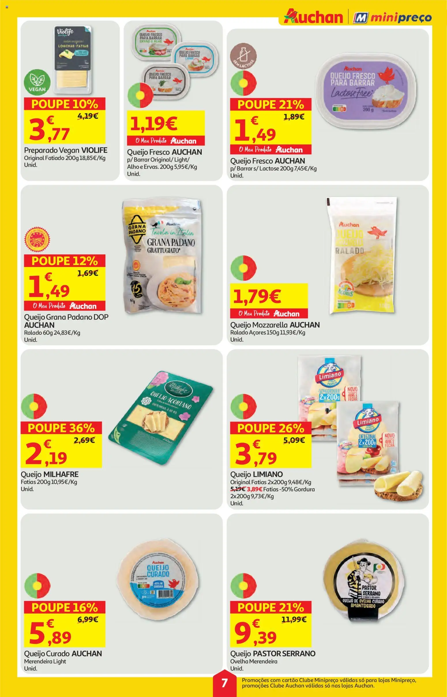 Auchan folheto │ válido de 26.02.2026 | Página: 7 | Produtos: Queijo