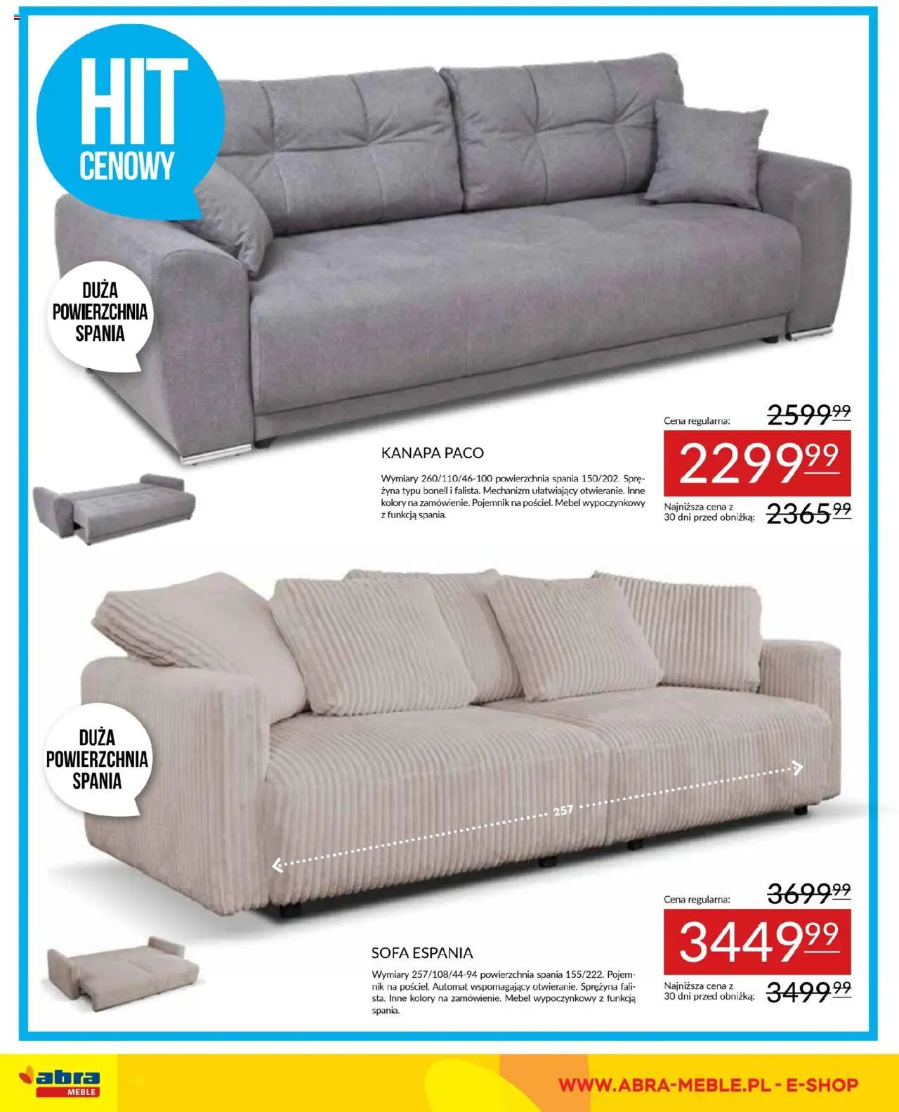 Abra meble Gazetka od 14.10.2025 | Strona: 18 | Produkty: Sofa, Kanapa