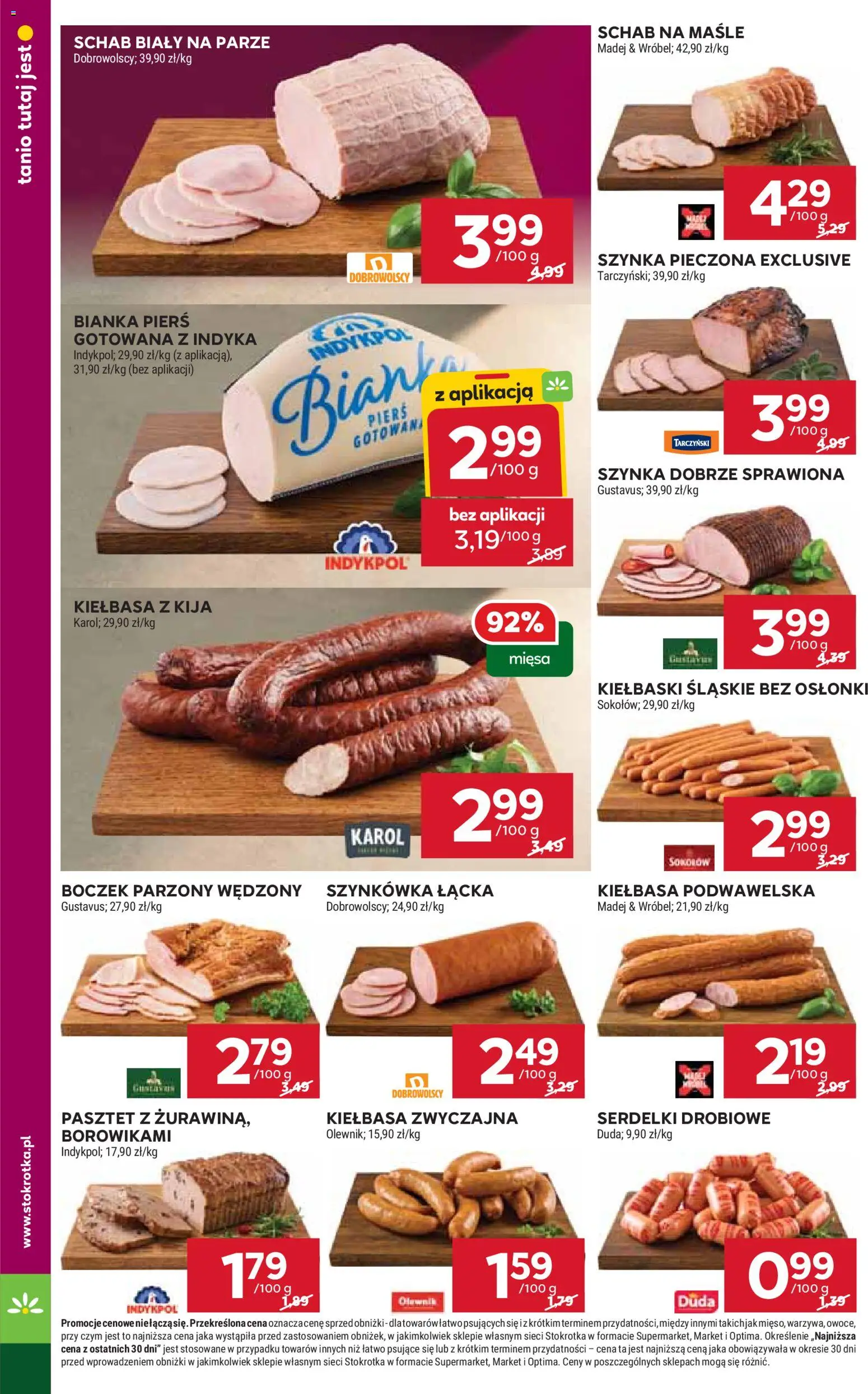 Stokrotka Gazetka od 19.02.2026 | Strona: 12 | Produkty: Stokrotka, Kiełbaski, Boczek, Boczek parzony