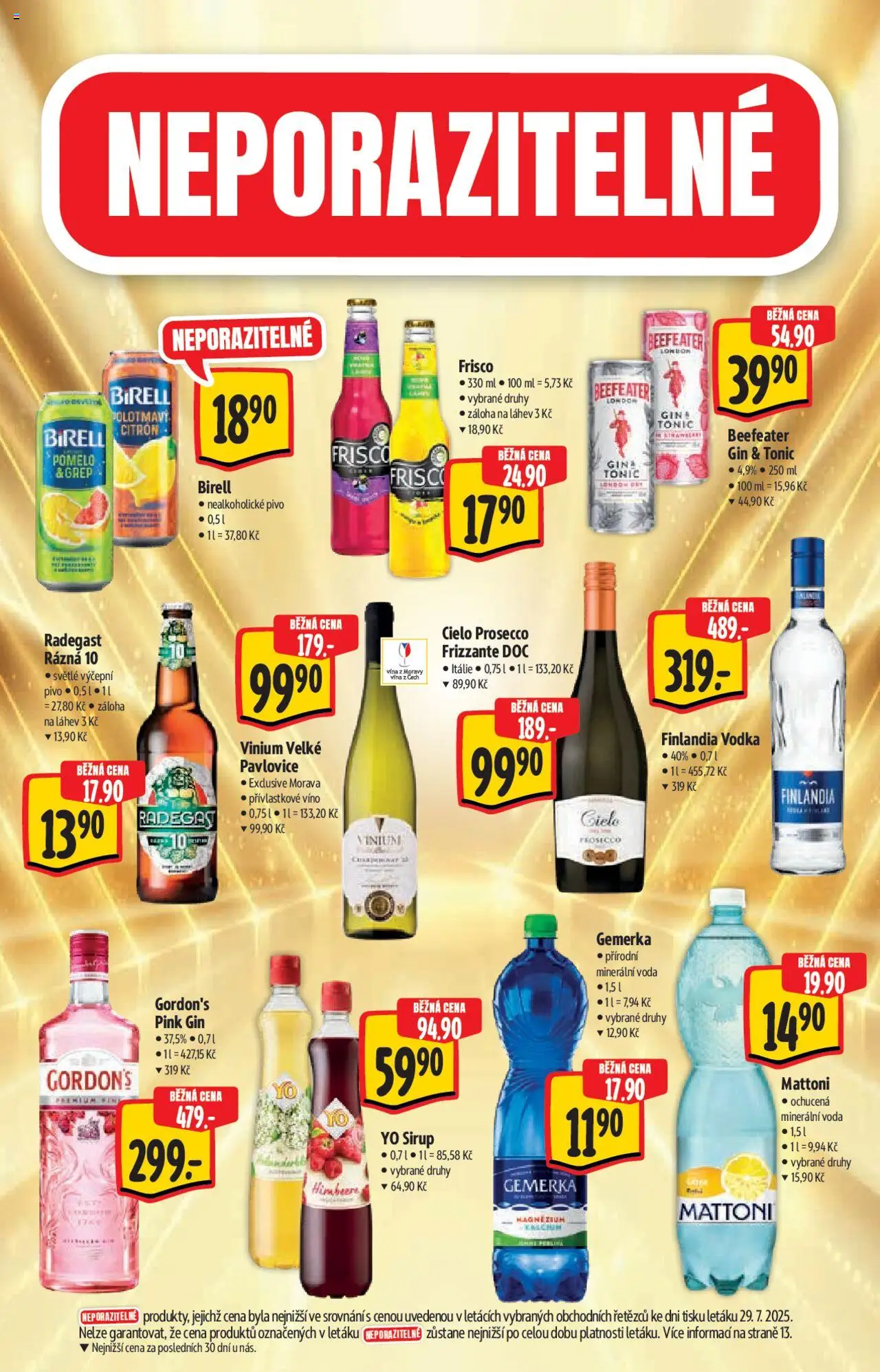Albert katalog - Supermarket od 06.08.2025 | Strana: 16 | Produkty: Birell, Vodka, Sirup, Radegast