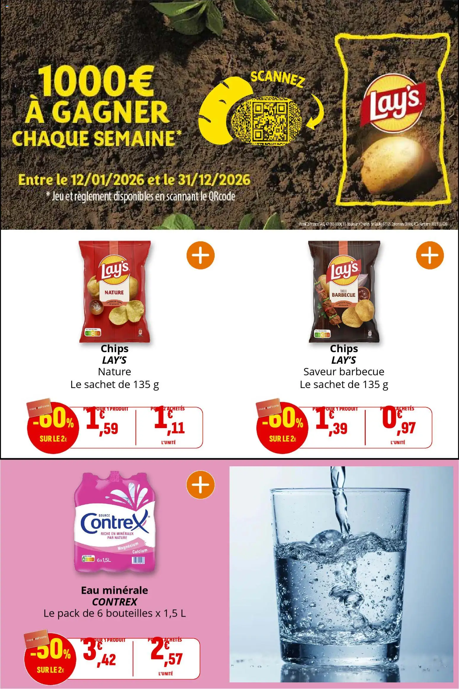{H1} | Page: 29 | Produits: Eau minérale, Barbecue, Contrex, Chips