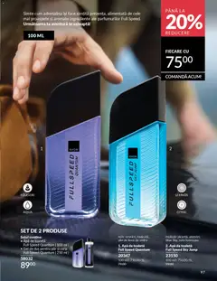 Ofertele Avon valabile de la 01.04.2026 | Pagină: 99 | Produse: Duș, Apă de toaletă, Gel de duș, Apă