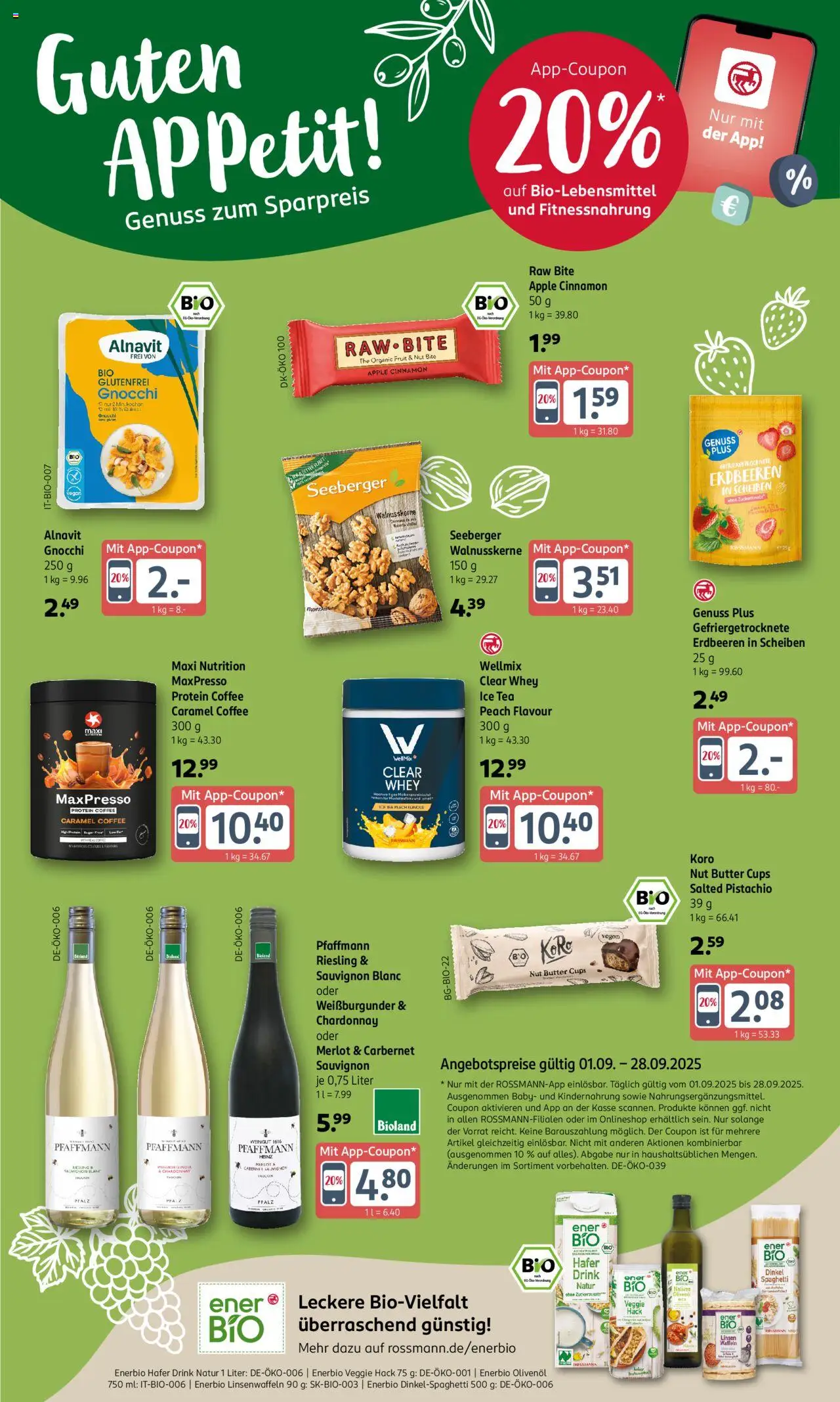 Rossmann Prospekt 	 – gültig ab 15.09.2025 | Seite: 8 | Produkte: Butter, Olivenol, Waffeln, Erdbeeren