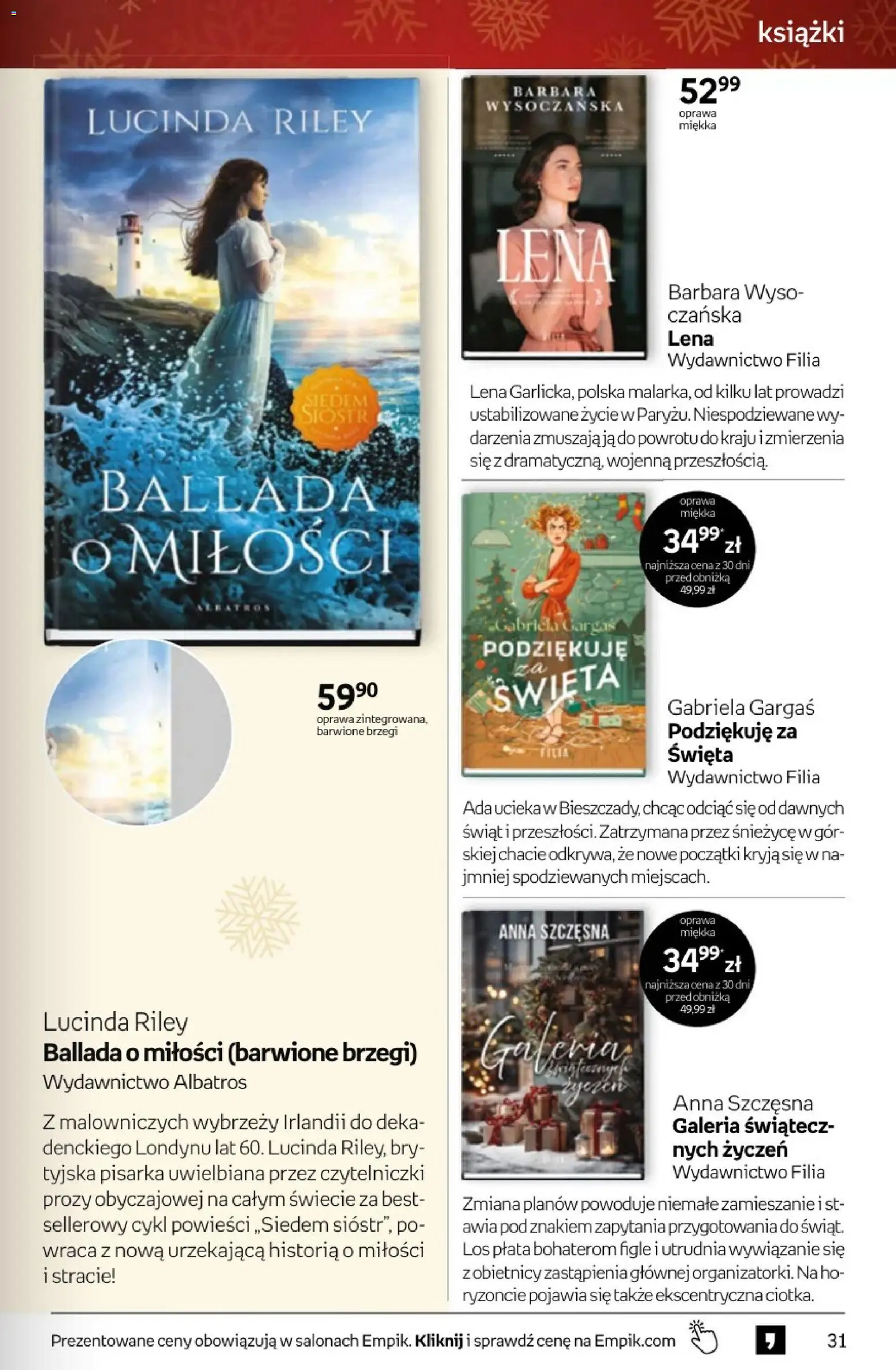 Empik promocje - Tom kultury Książki od 10.12.2025 | Strona: 31 | Produkty: Książki