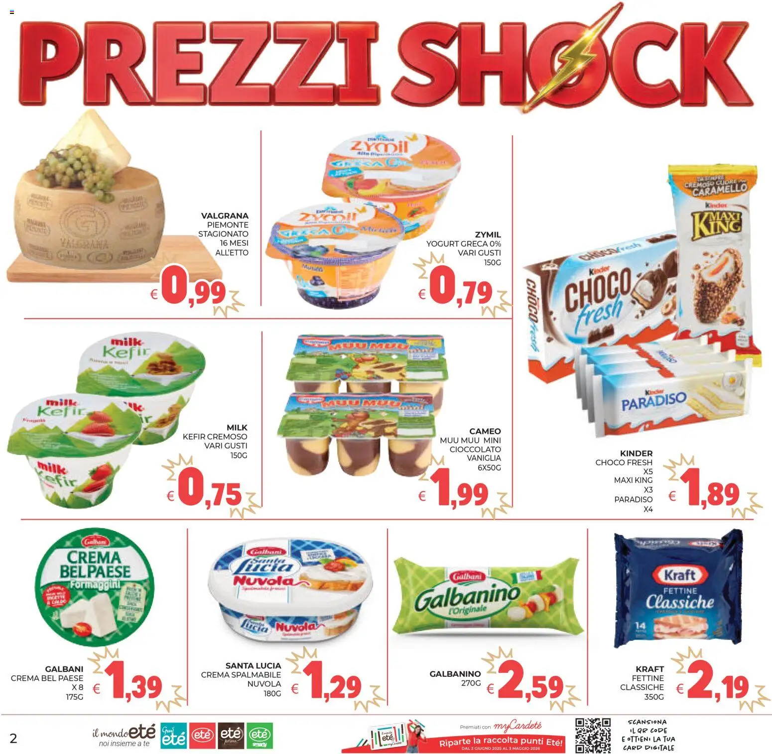 Volantino Eté del 07.04.2026 | Pagina: 2 | Prodotti: Crema, Yogurt, Cioccolato, Tè