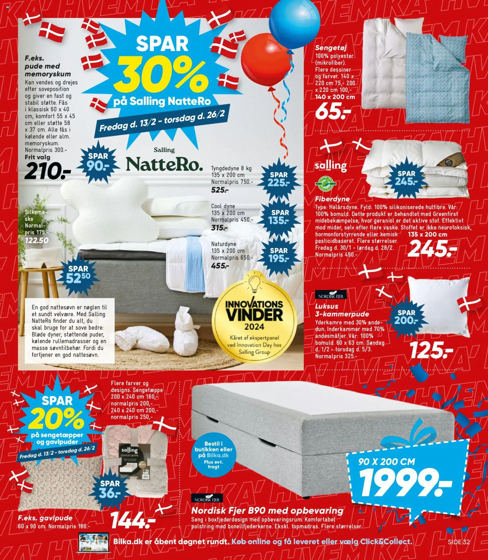Bilka tilbudsavis – gyldig fra 13.02.2026 | Side: 25 | Produkter: Seng, Pude