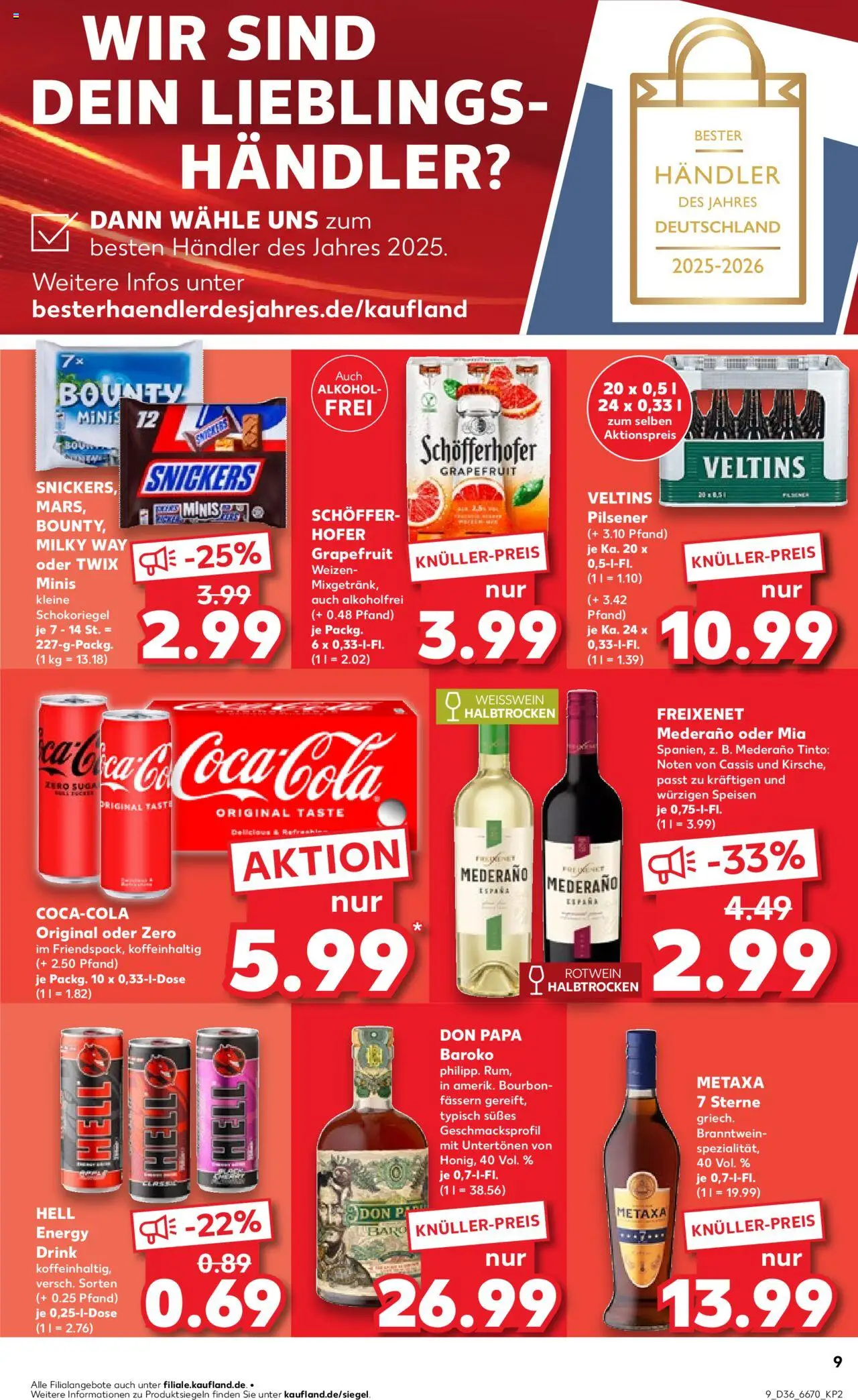 Kaufland prospekt Bremen	 - gültig ab dem 04.09.2025 | Seite: 9 | Produkte: Energy, Freixenet, Weißwein, Weißwein halbtrocken