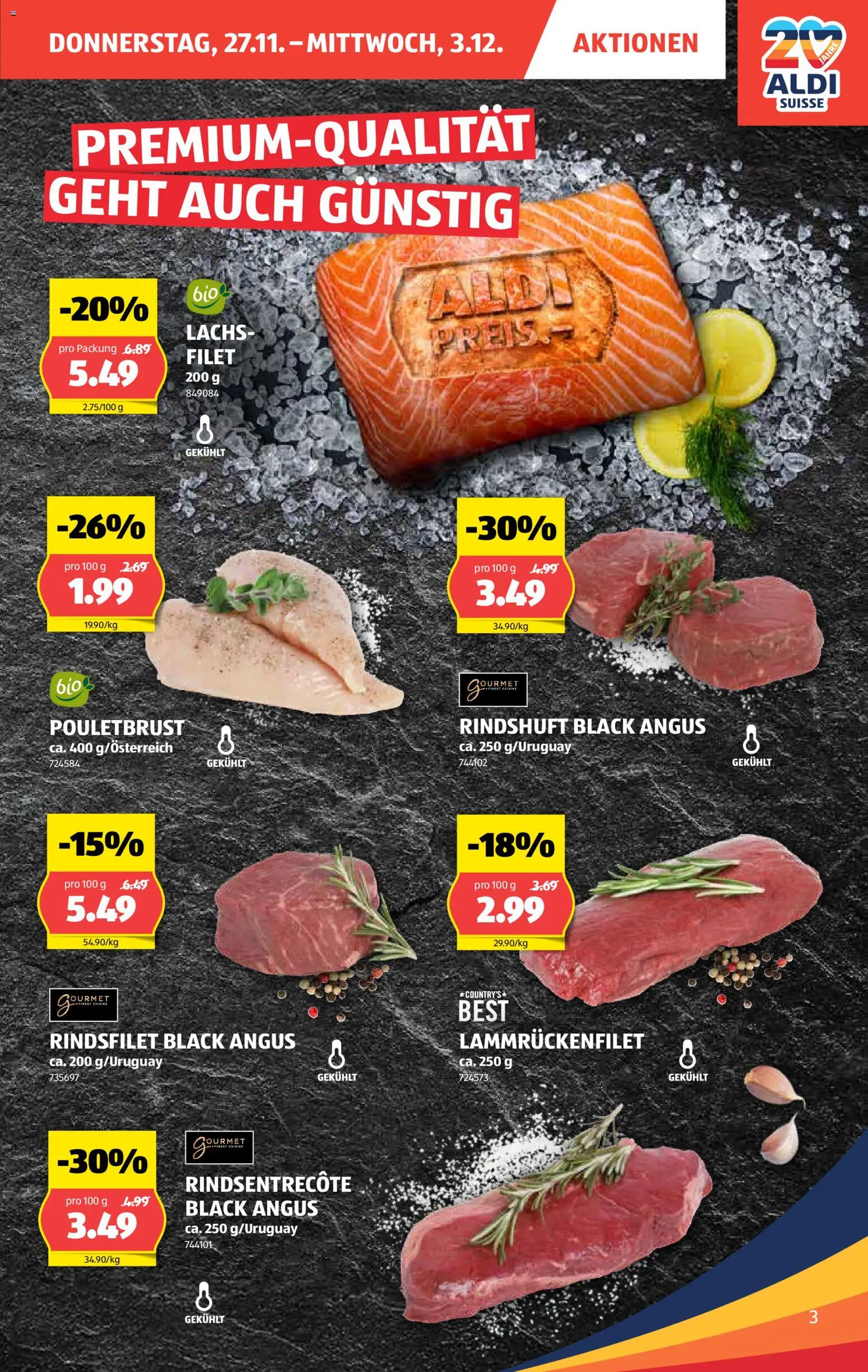 Aldi - Black Friday – gültig ab 27.11.2025 | Seite: 4 | Produkte: Pouletbrust, Lachs
