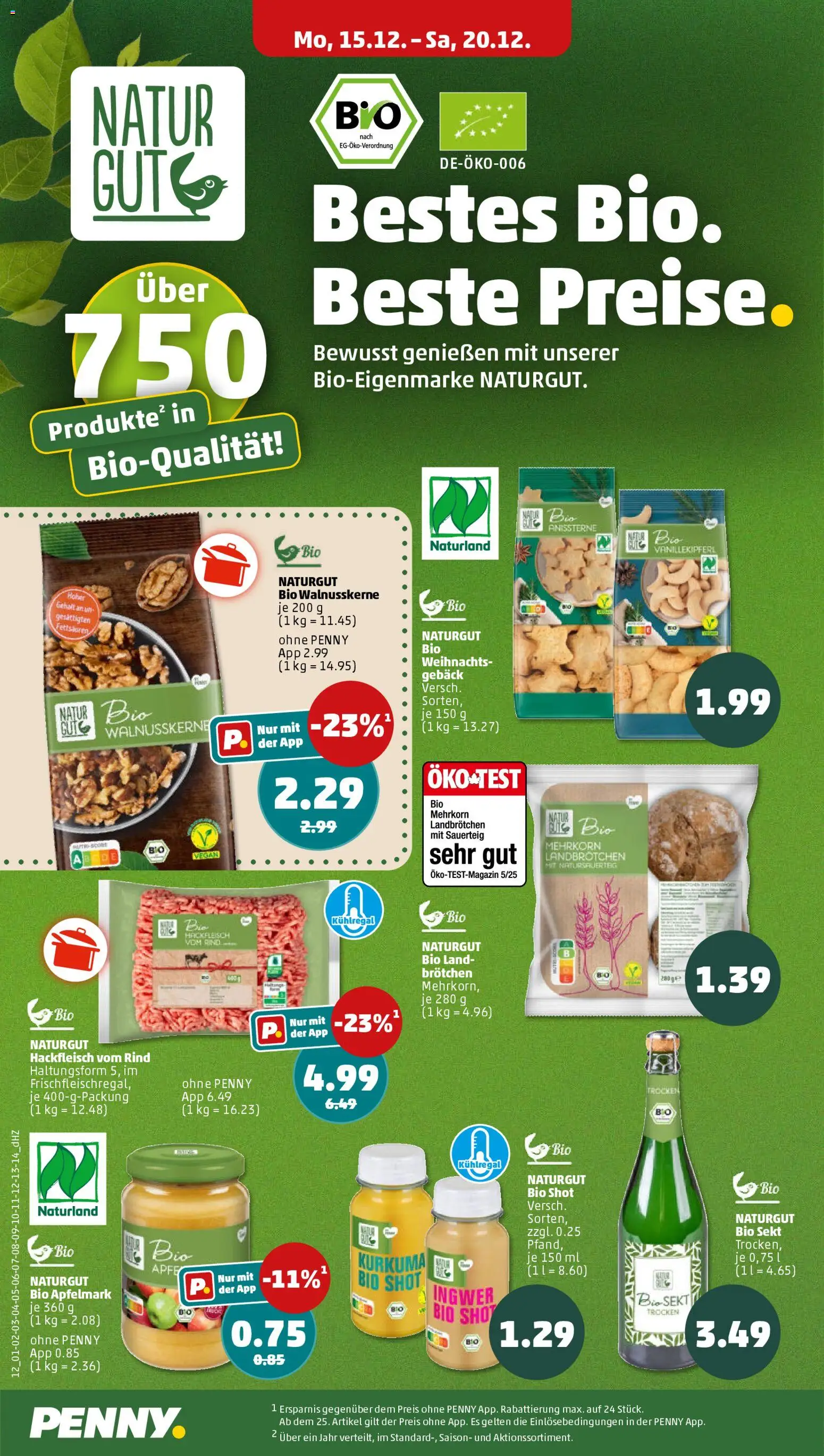 Penny Prospekt 	 – gültig ab 15.12.2025 | Seite: 16 | Produkte: Sekt, TV, Hackfleisch