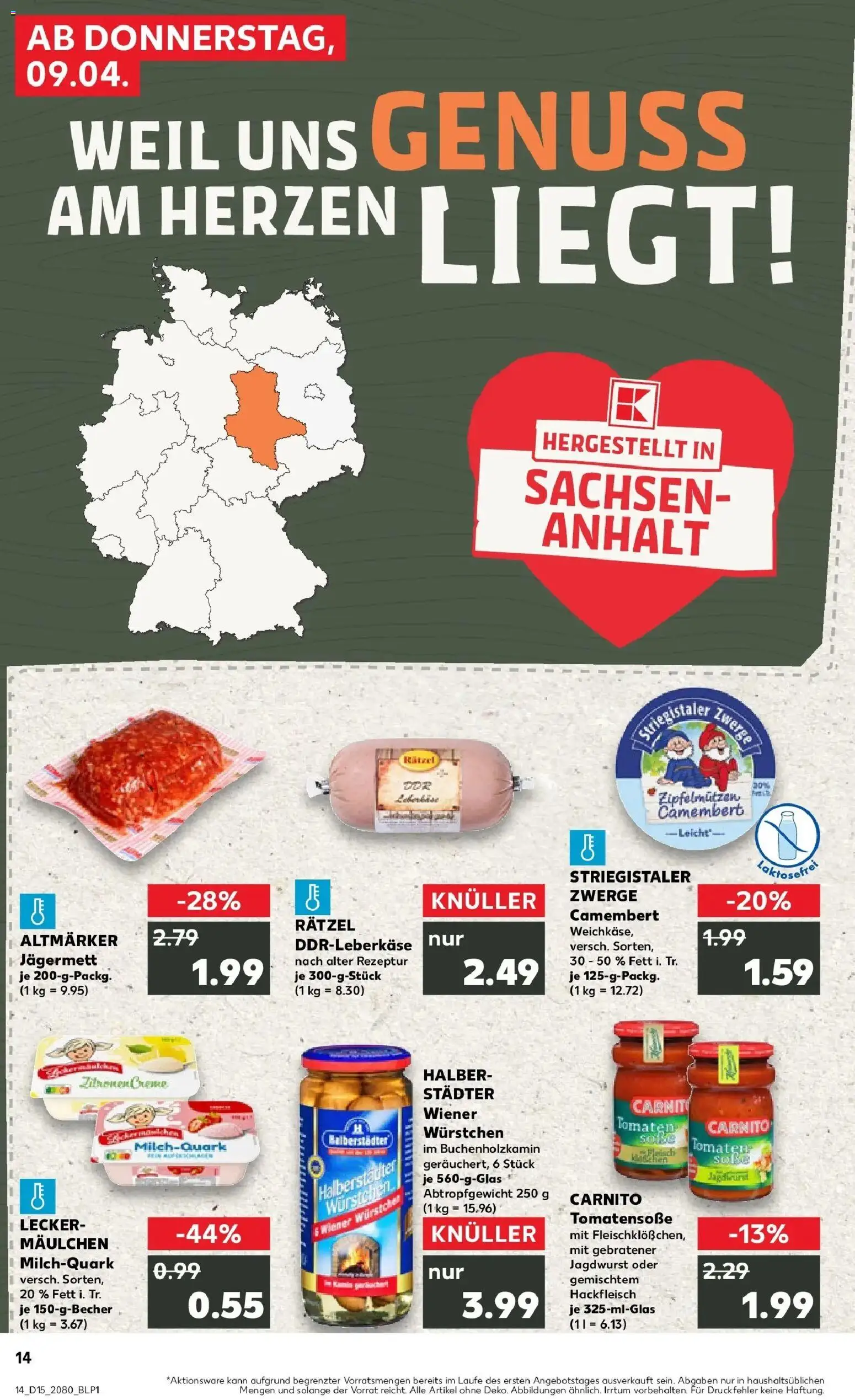 Kaufland Prospekt Sangerhausen	 – gültig ab 07.04.2026 | Seite: 26 | Produkte: Wiener wurstchen, Creme, Zitronen, Hackfleisch