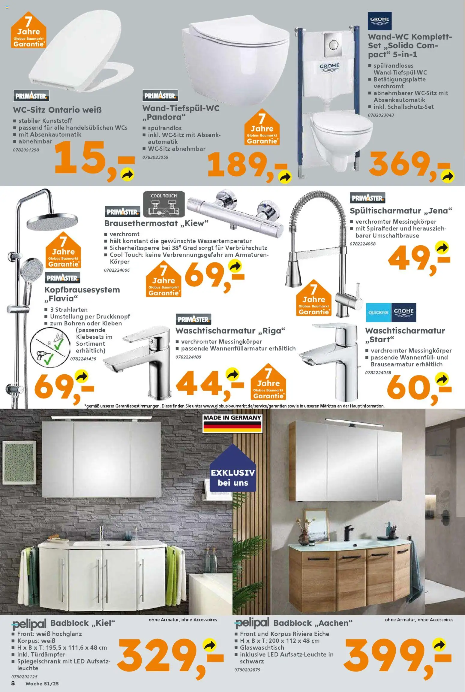 Globus Baumarkt prospekt Dietzenbach	 – gültig ab 15.12.2025 | Seite: 8 | Produkte: Spiegelschrank