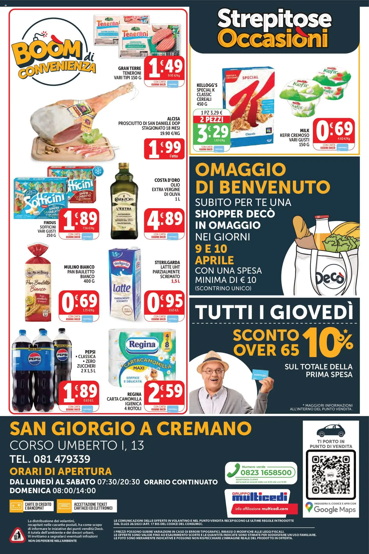 Volantino Decò del 09.04.2026 | Pagina: 12 | Prodotti: Tè, Cereali, Olio, Pepsi