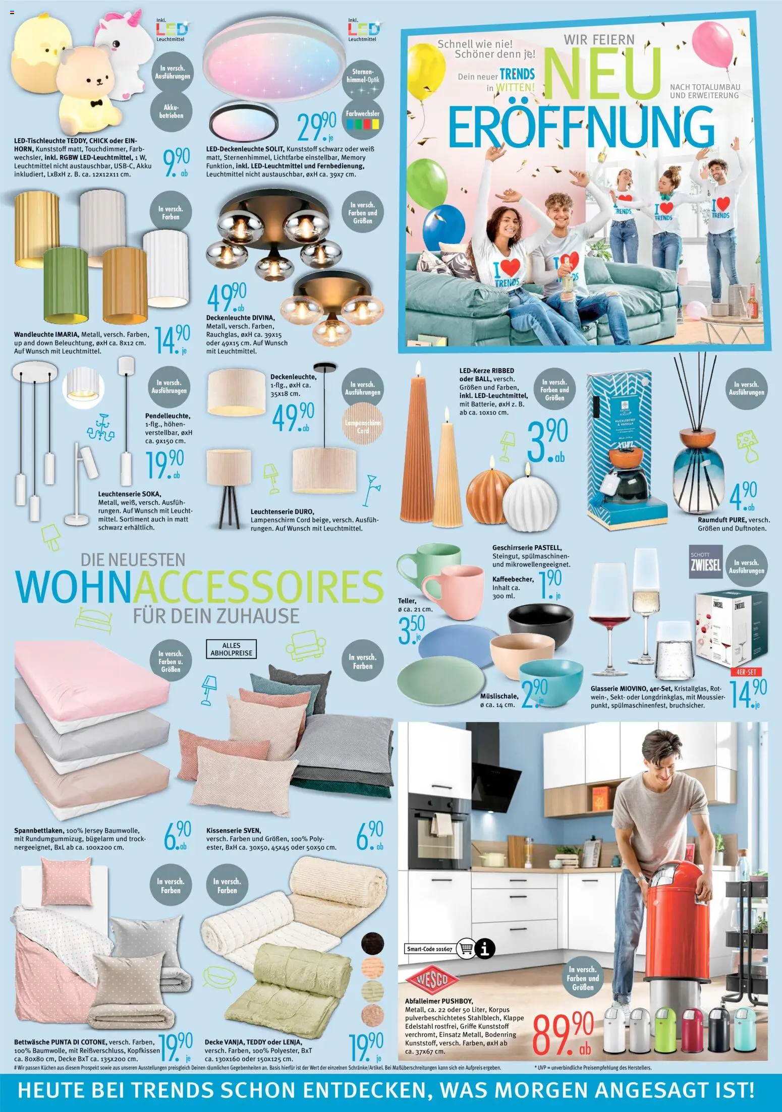 Trends Prospekt 	 – gültig ab 15.11.2025 | Seite: 6 | Produkte: Bettwäsche, Abfalleimer, Lampenschirm, Kuchen