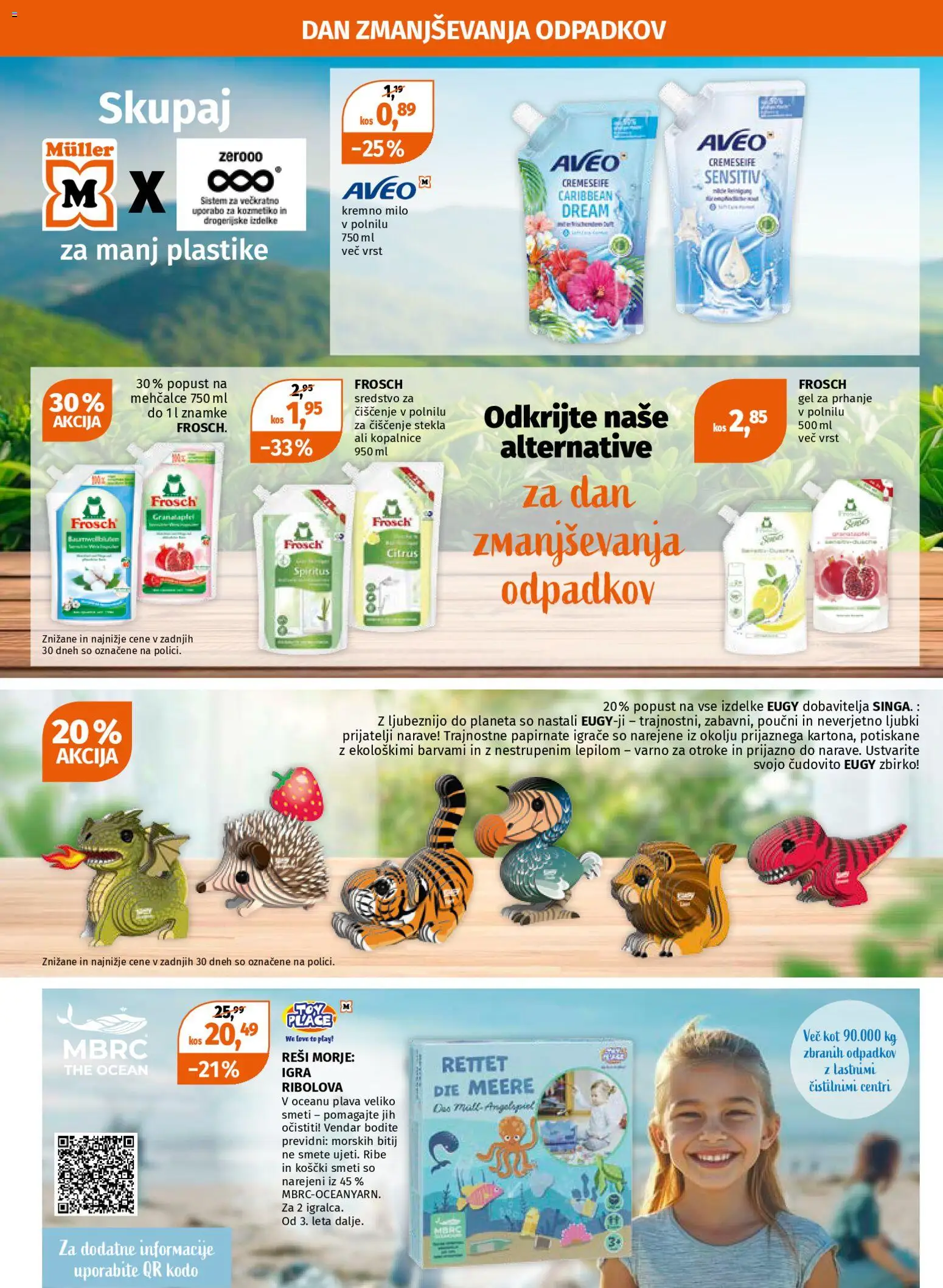 Novi Müller katalog ponudbe – veljaven od 02.03.2026 | Stran: 20 | Izdelki: Gel za prhanje, Kos, Milo, Ribe