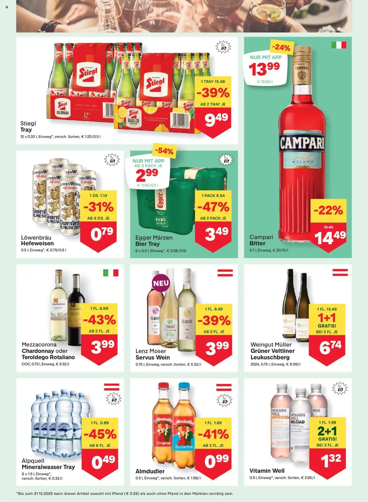 MPREIS Absam gültig ab 13.08.2025 | Seite: 11 | Produkte: Nauriit, Wein, Bier