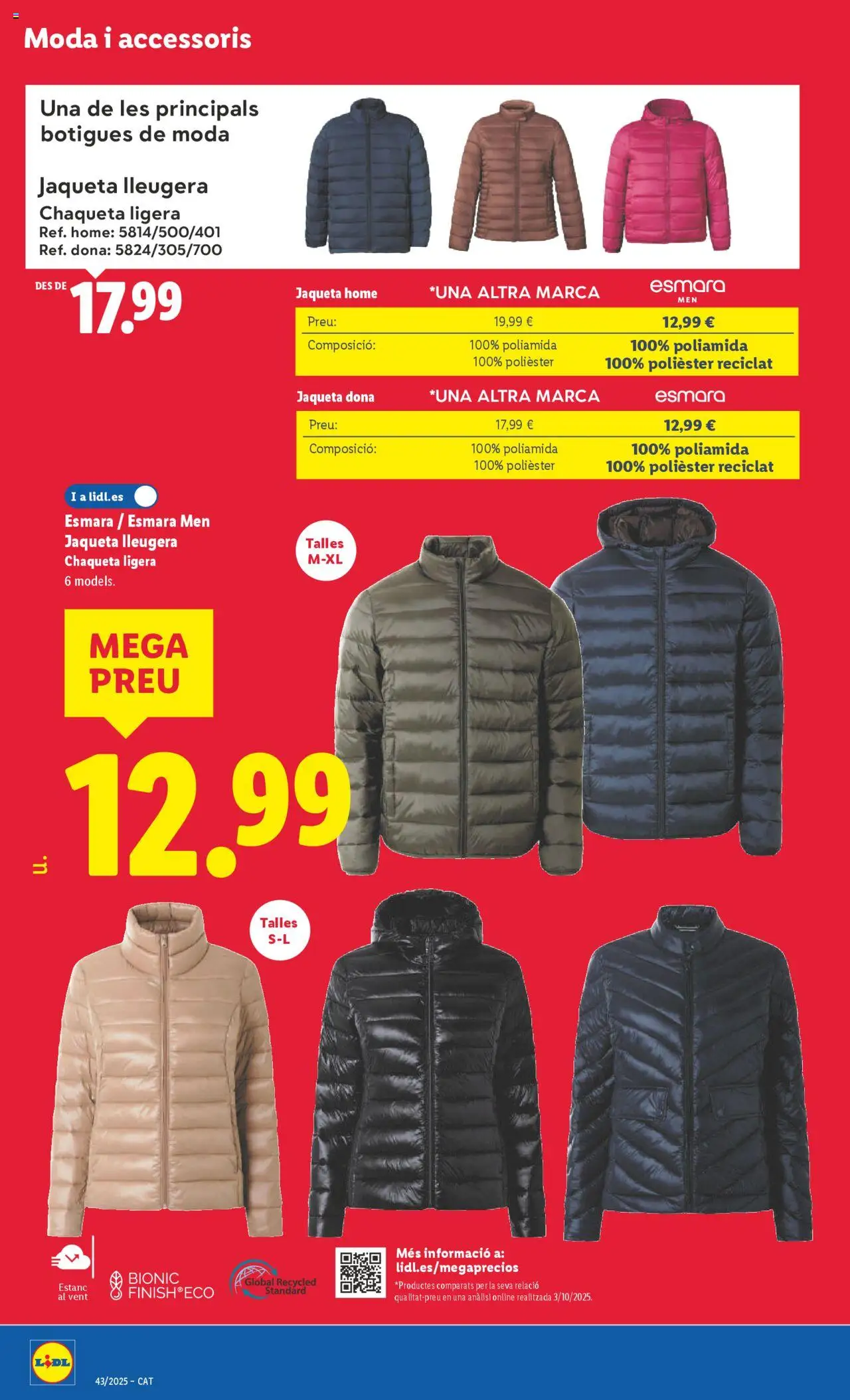 Lidl folleto de bazar │ válido desde el 20.10.2025 | Página: 18 | Productos: Chaqueta