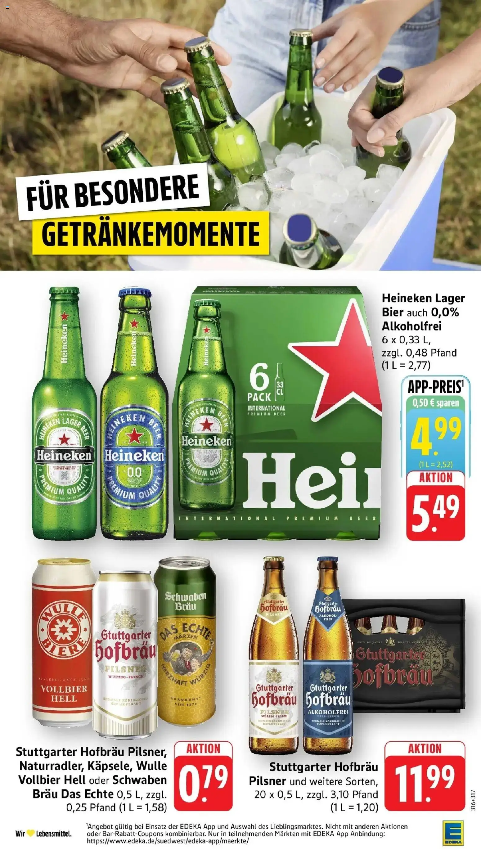 Edeka prospekt Weinstadt - Endersbach	 – gültig ab 19.04.2026 | Seite: 36 | Produkte: Bier, Heineken