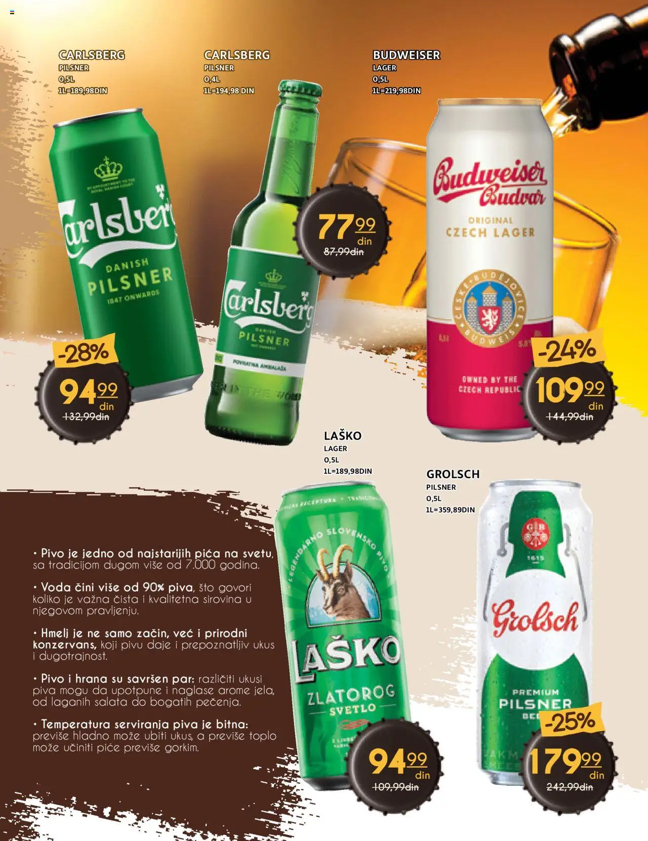 Idea katalog - važi od 09.10.2025 | Strana: 5 | Proizvode: Budweiser, Sto, Voda, Pivo