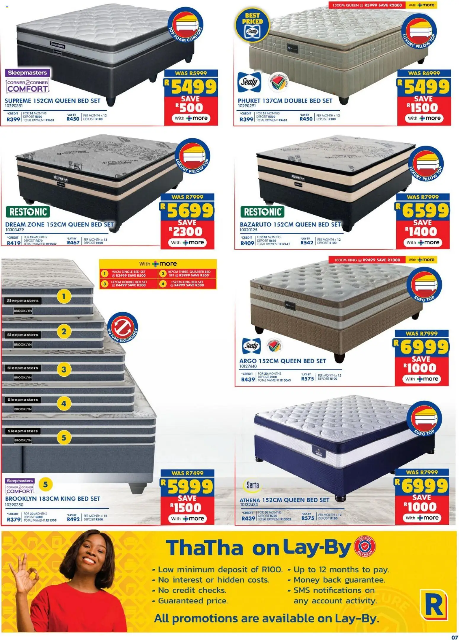 New Russells catalogue – valid from 29.12.2025 | Page: 7 | Products: Double bed, Queen bed, King bed, Foam