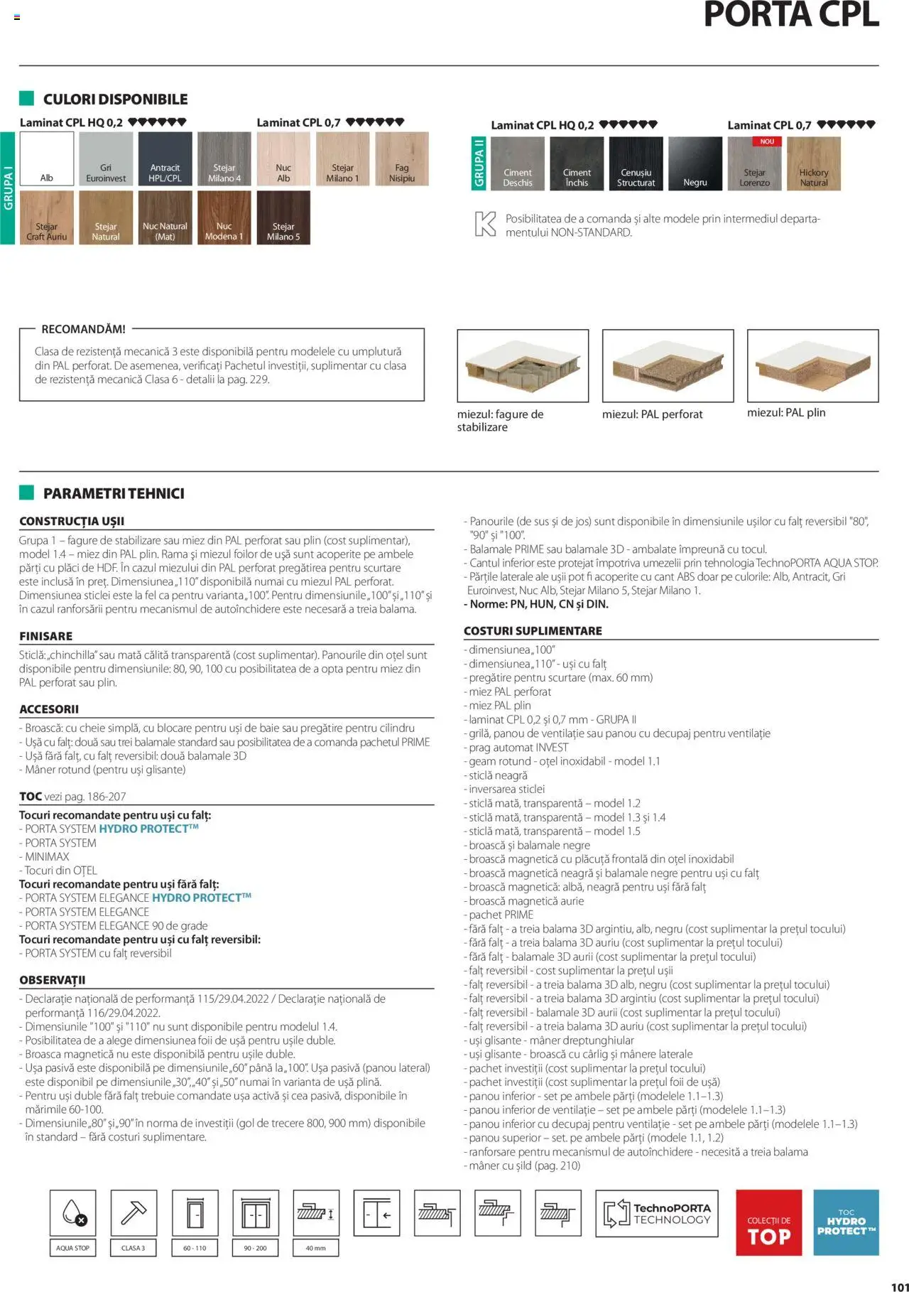 Catalog Proges – valabil de la 01.05.2025 | Pagină: 101 | Produse: Mâner, Ușă