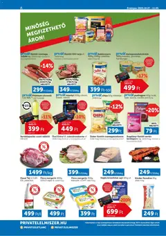 PRIVÁT Akciós újság - amely érvényes a következő dátumtól: 27.10.2025 | Oldal: 2 | Termékek: Chips, Melegszendvicskrém, Hagyma, Nápolyi