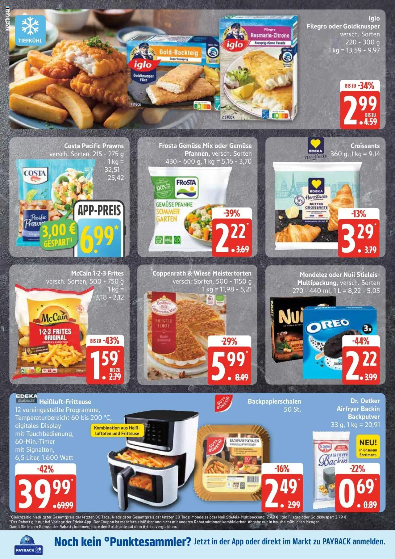 Edeka prospekt Großenwiehe	 - gültig ab dem 27.07.2025 | Seite: 16 | Produkte: Iglo, Frosta, Fritteuse, Heißluftfritteuse