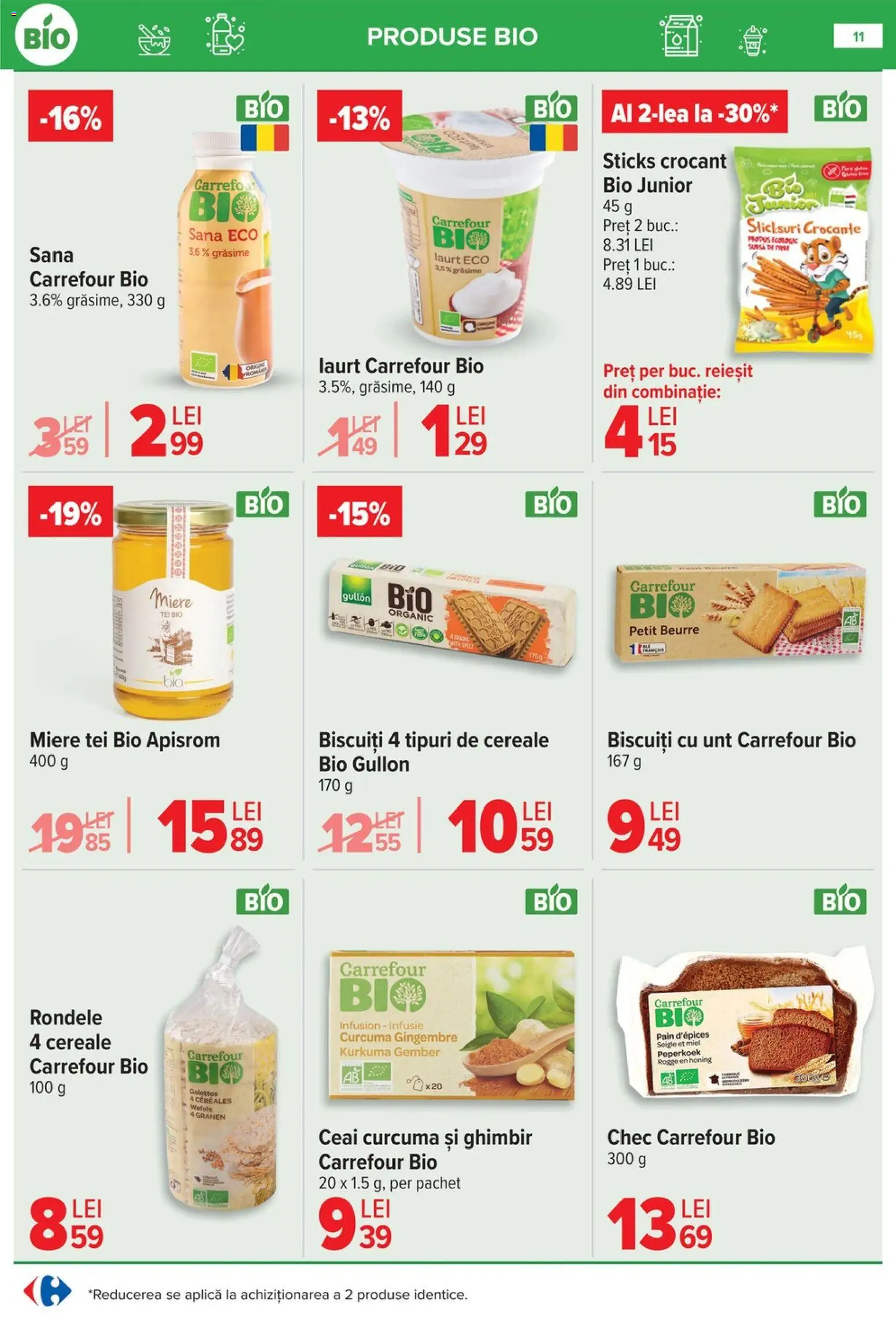 Noul catalog Carrefour – valabil de la 28.01.2026 | Pagină: 11 | Produse: Sticksuri, Ceai, Cereale, Biscuiți